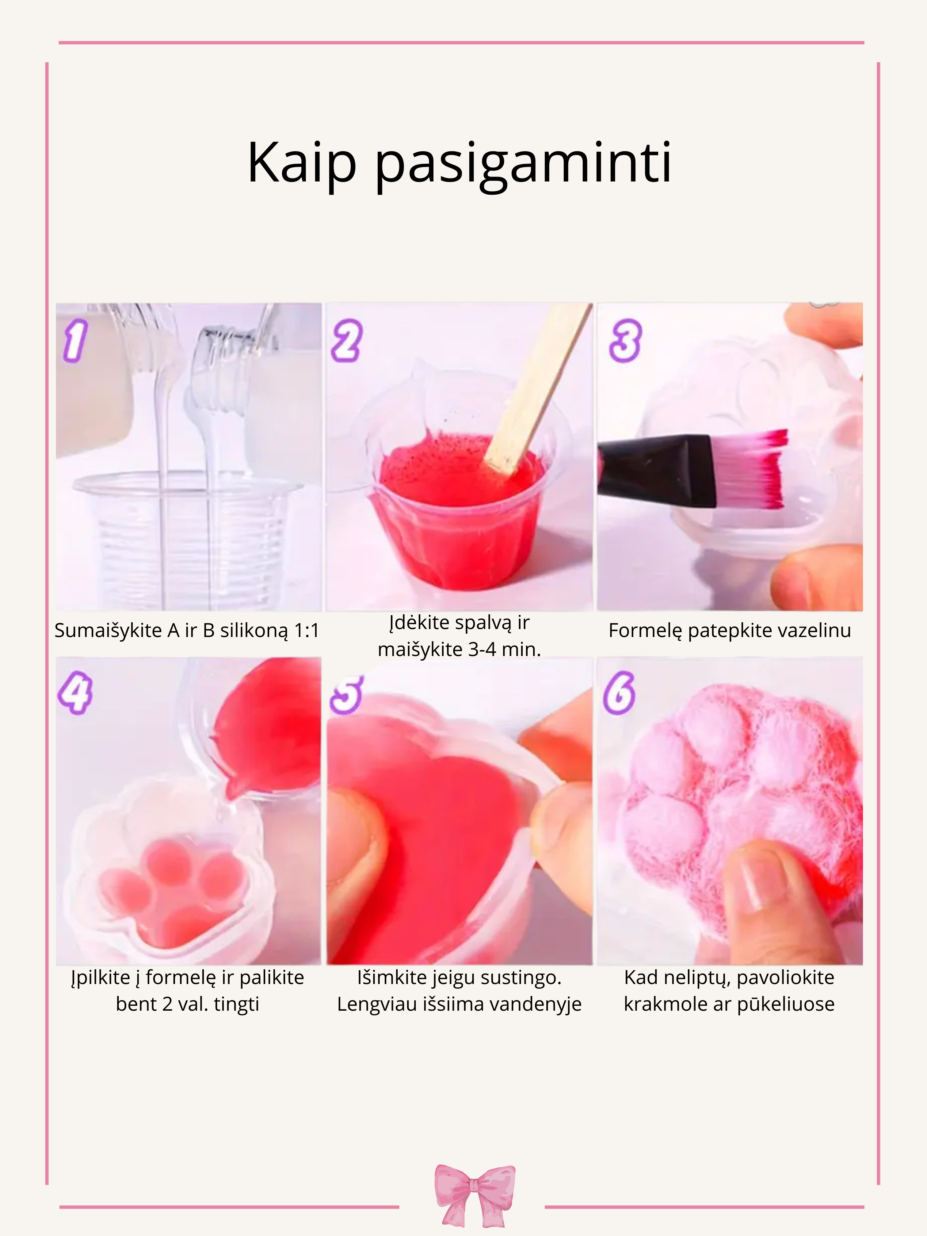 Rinkinys minkomiems "Squishy" žaisliukams gaminti
