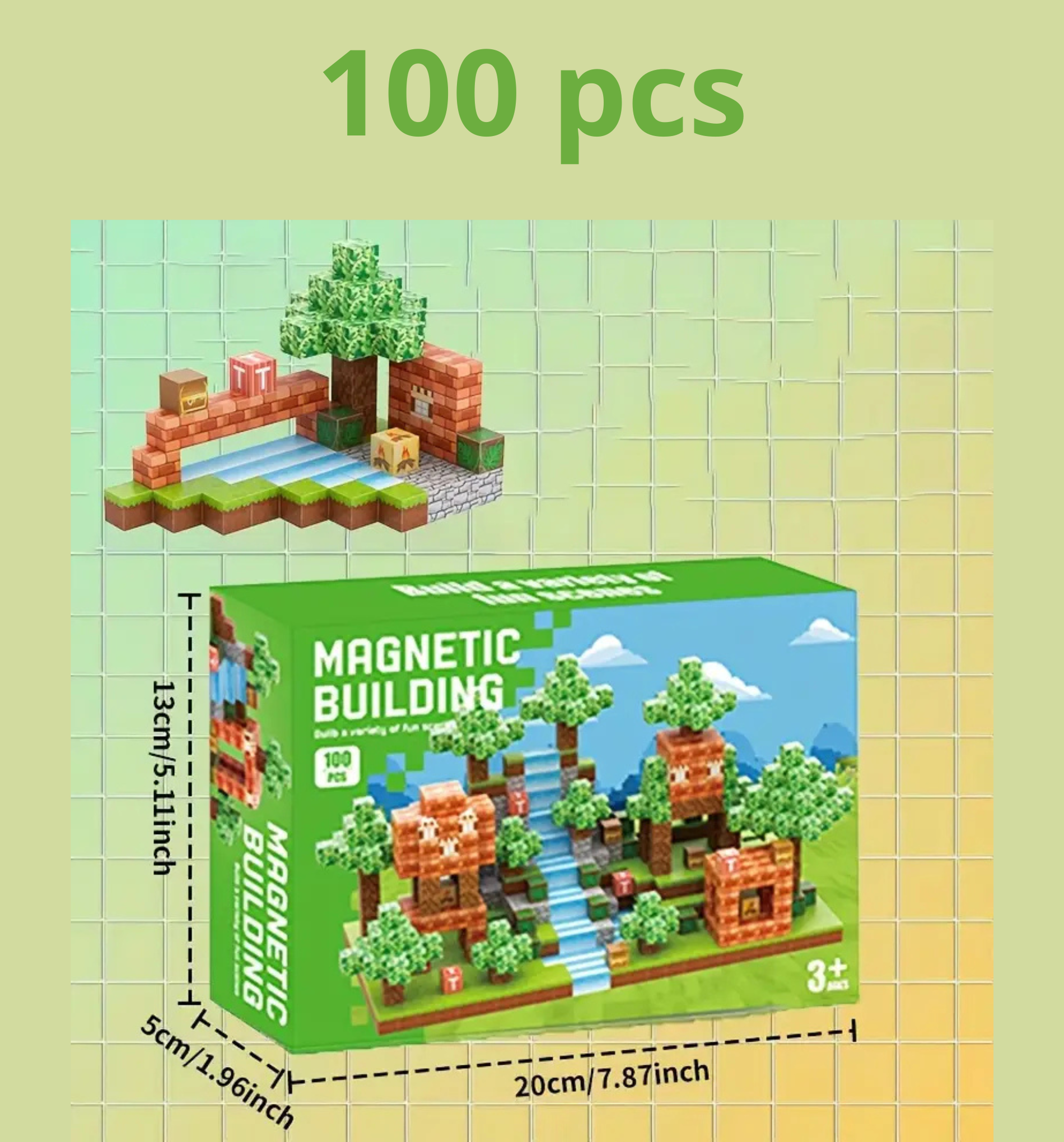 Magnetiniai statybos blokeliai "Magic landscape"