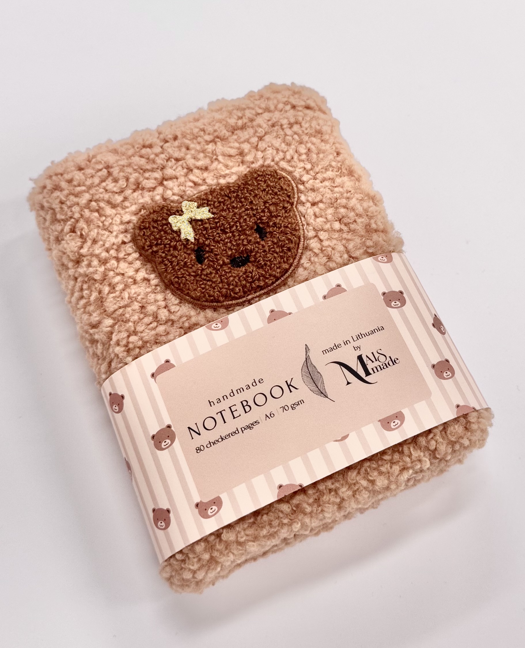 Itin minkšta maža Teddy užrašų knygelė MAISMADE