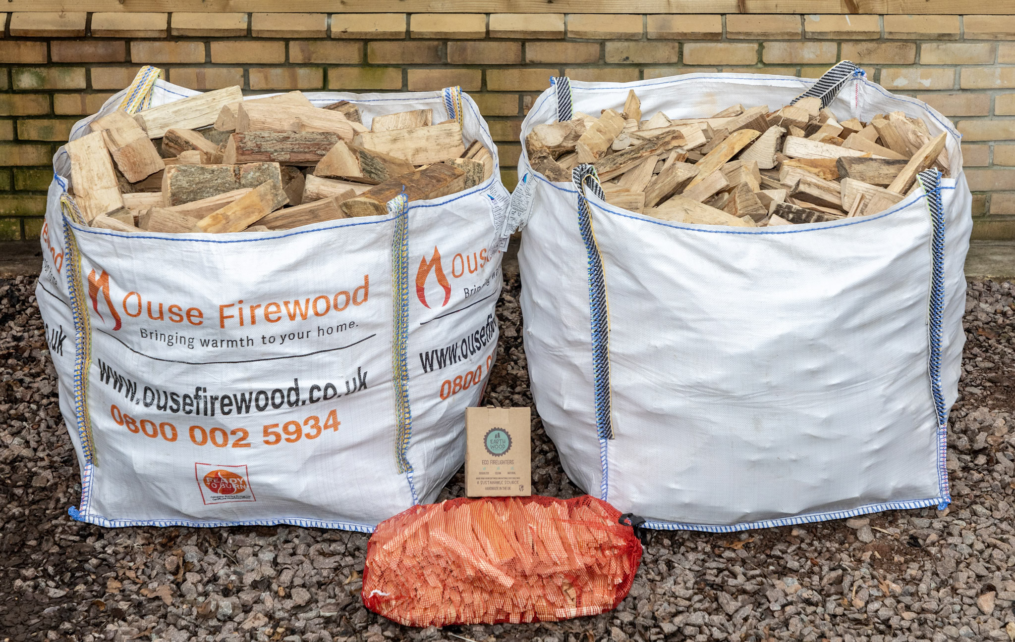 Kiln-Dried Logs Bundle - Bulk Bag, Eco Bulk Bag, Kindling & Firelighters