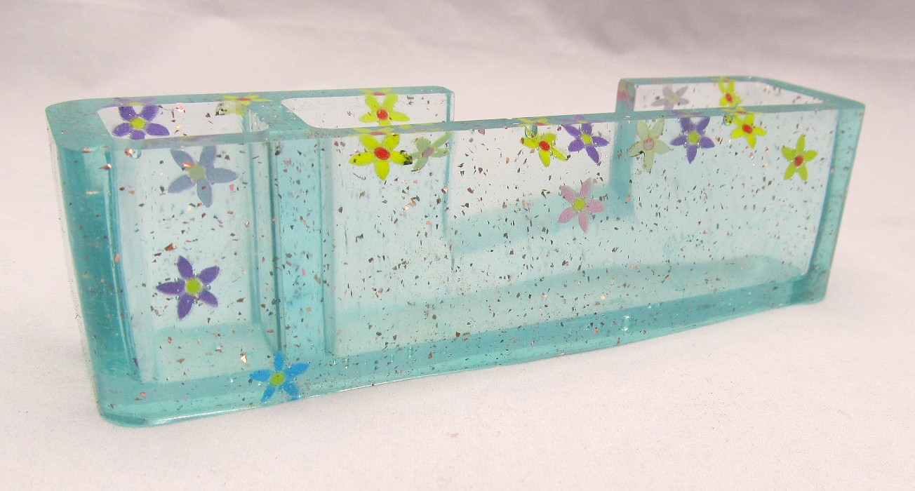 Resin Desk Organizer for Business Cards