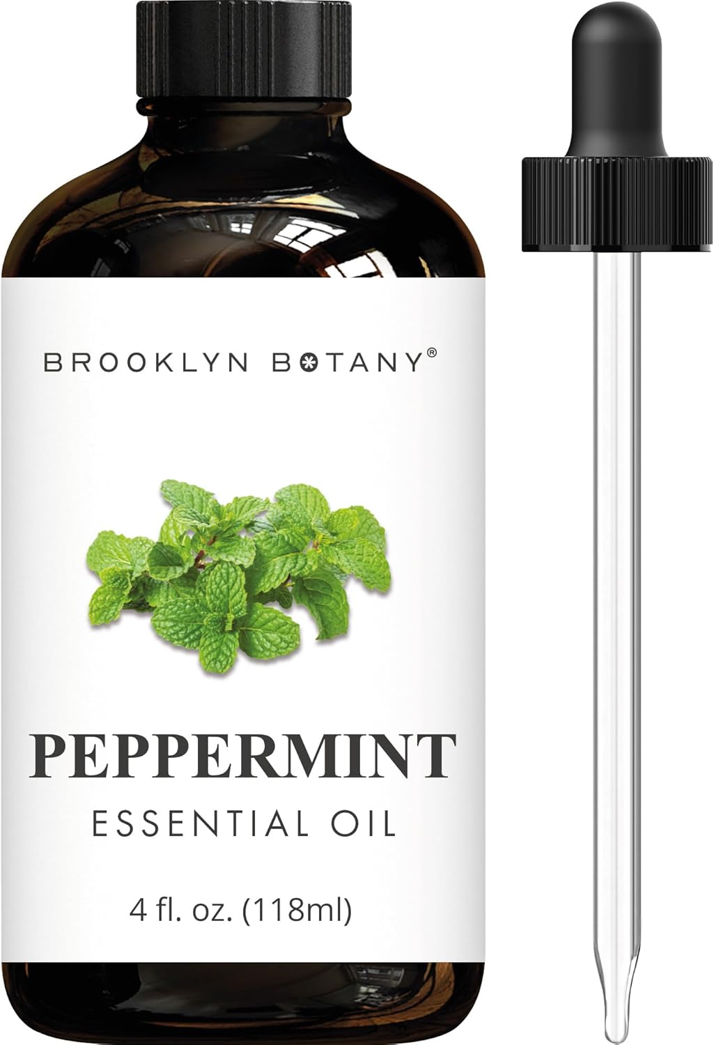 Brooklyn Botany Peppermint Essential Oil - Huge 4 Fl Oz