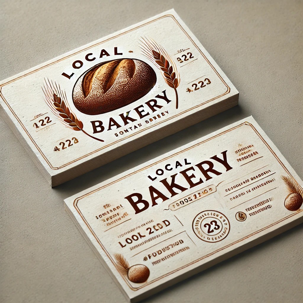 Local Bakery Business Cards