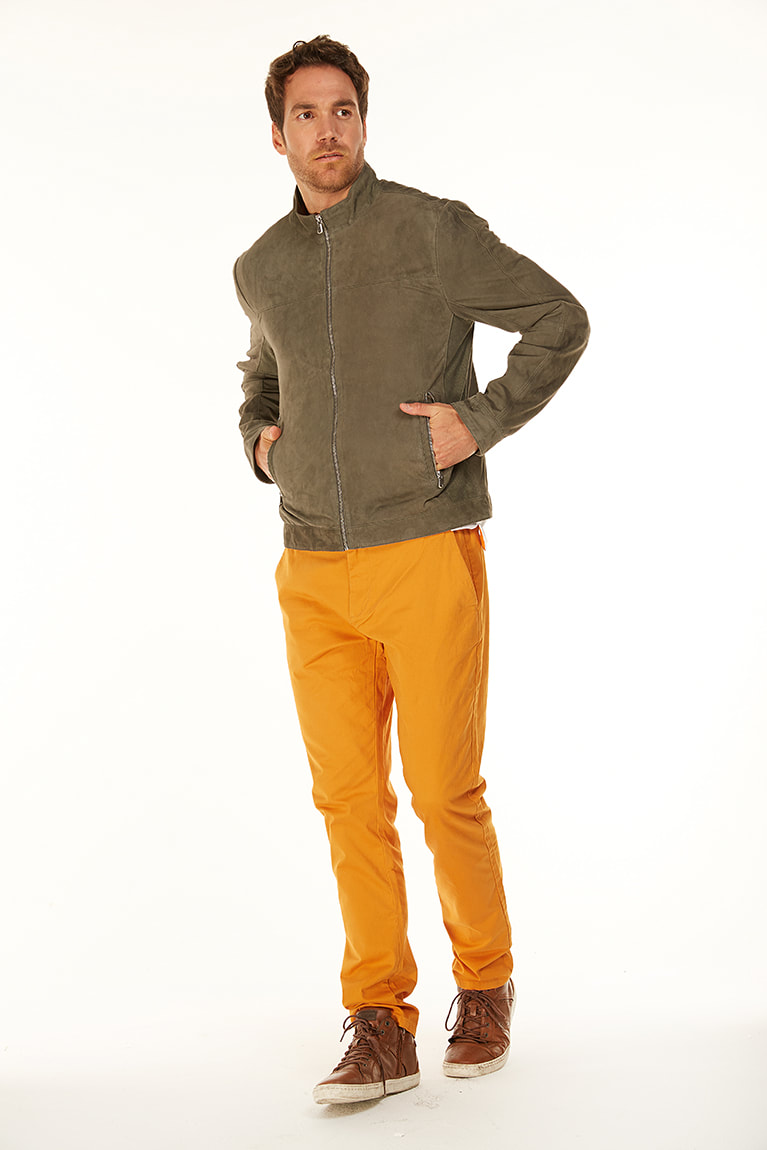 MURRAY - CAZADORA HOMBRE ANTE VERDE
