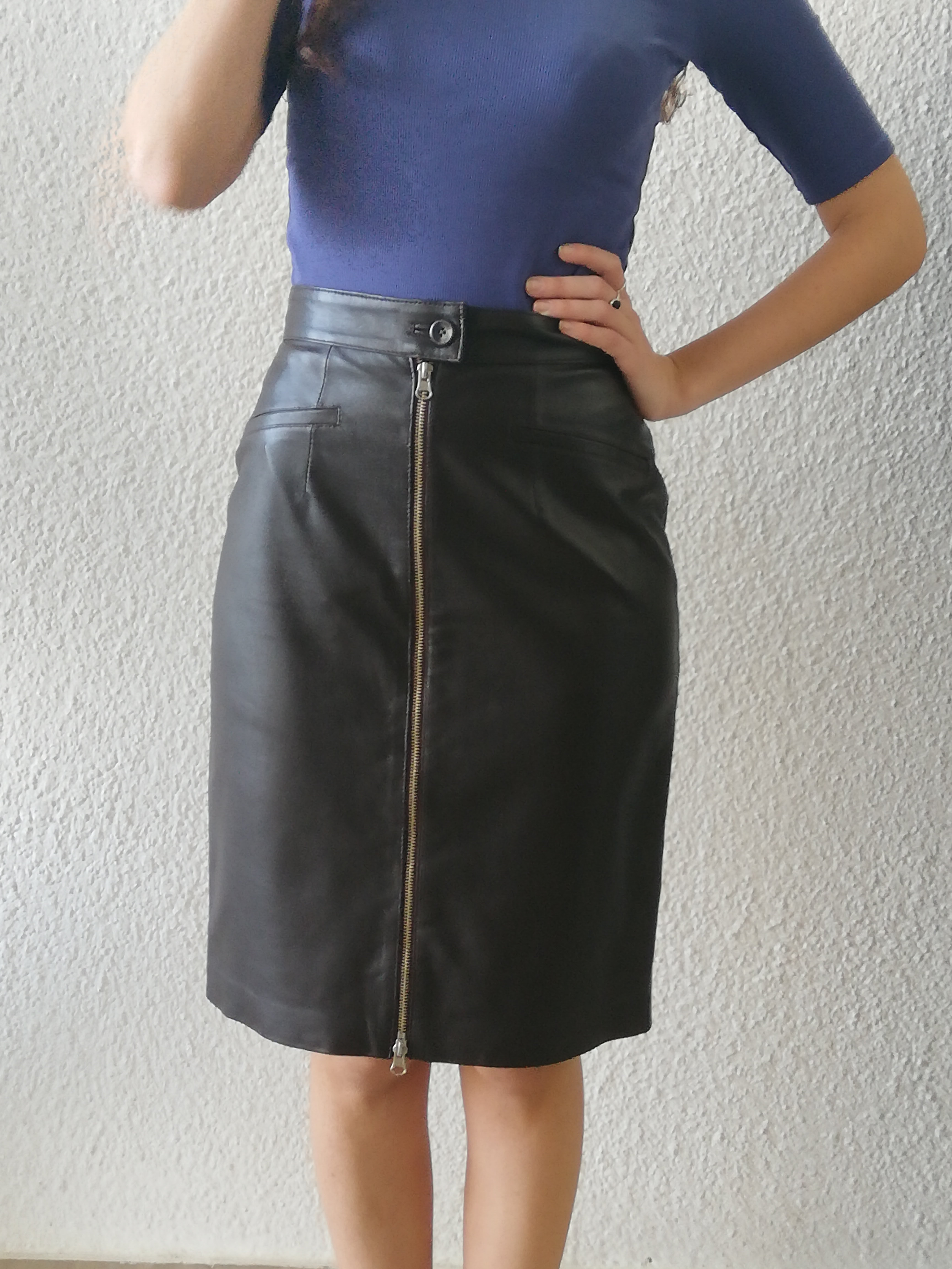 1214 -FALDA NAPA NEGRA-