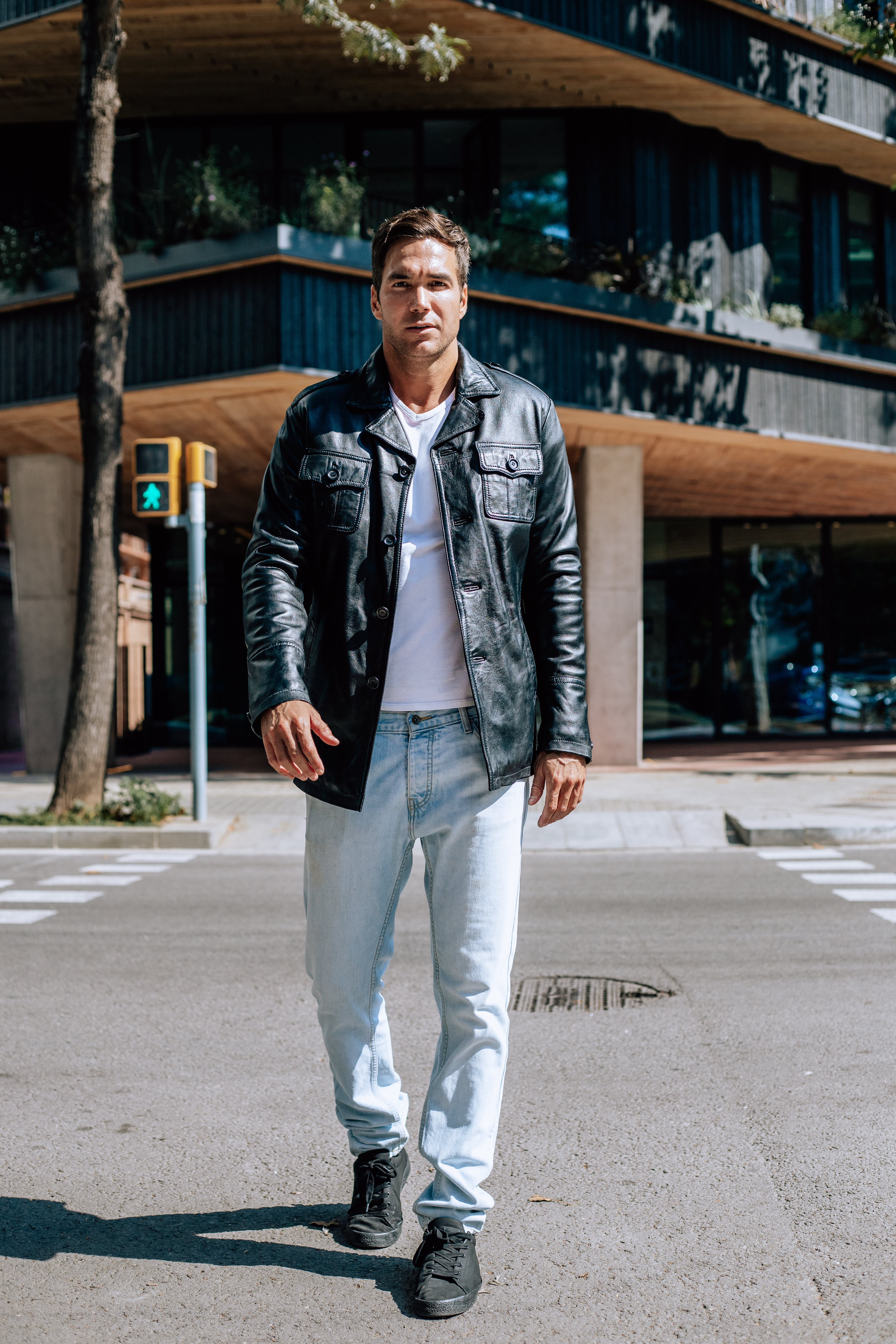  NALON - CHAQUETA HOMBRE NAPA NEGRO