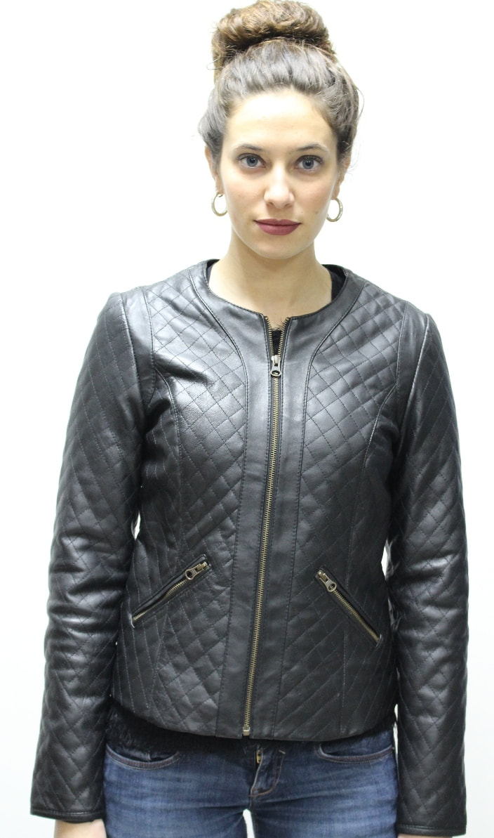 BALBI - CAZADORA MUJER NAPA COLOR NEGRO