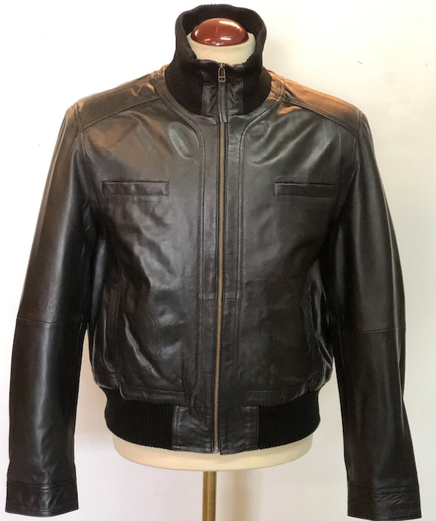 ALATNA - CAZADORA HOMBRE NAPA NEGRA