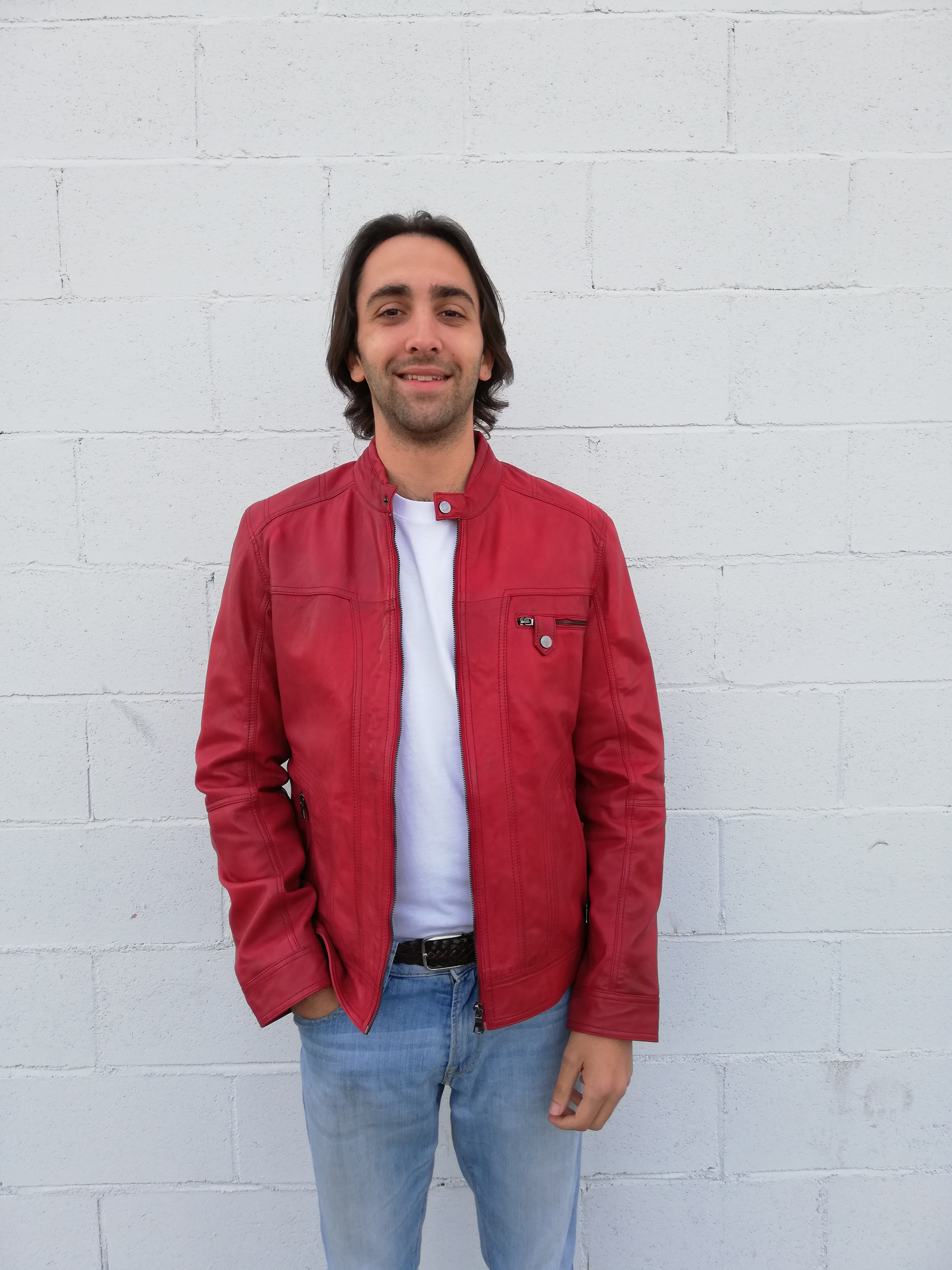 ALEX - CHAQUETA HOMBRE COLOR ROJO