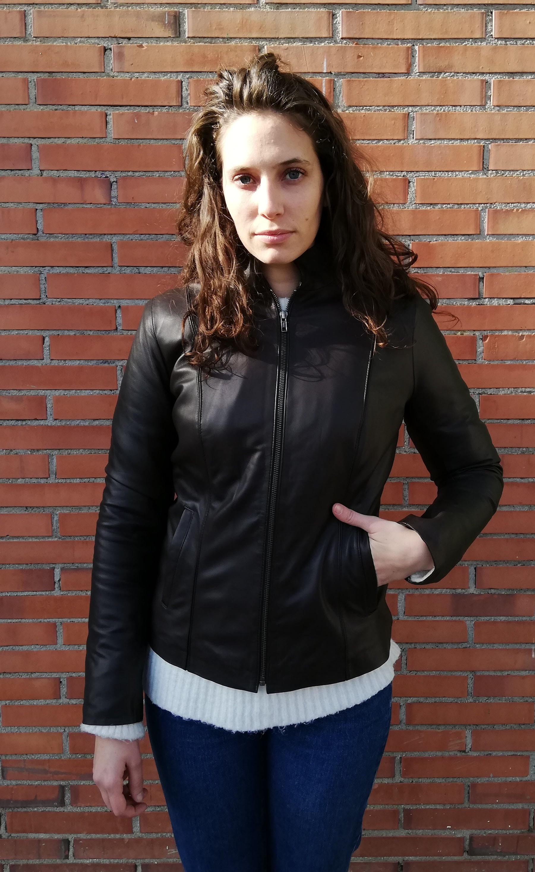 CANBERRA - CAZADORA MUJER NAPA MARRON