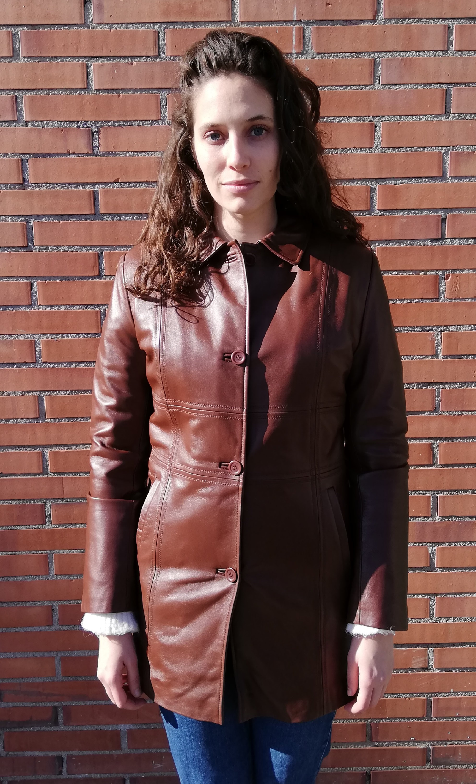 3363 - CHAQUETA MUJER NAPA MARRON