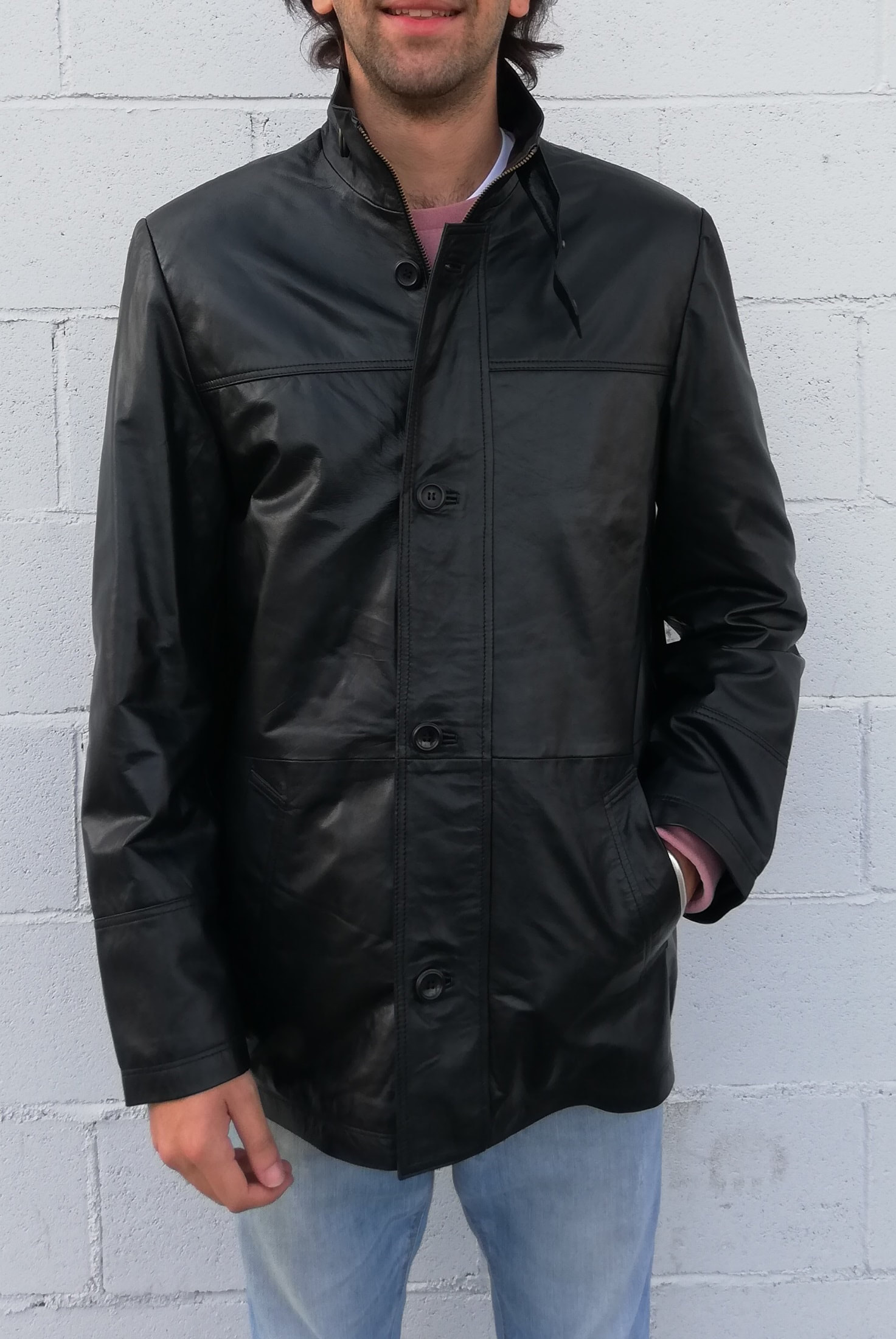 ROBERT - CHAQUETON HOMBRE NAPA NEGRO