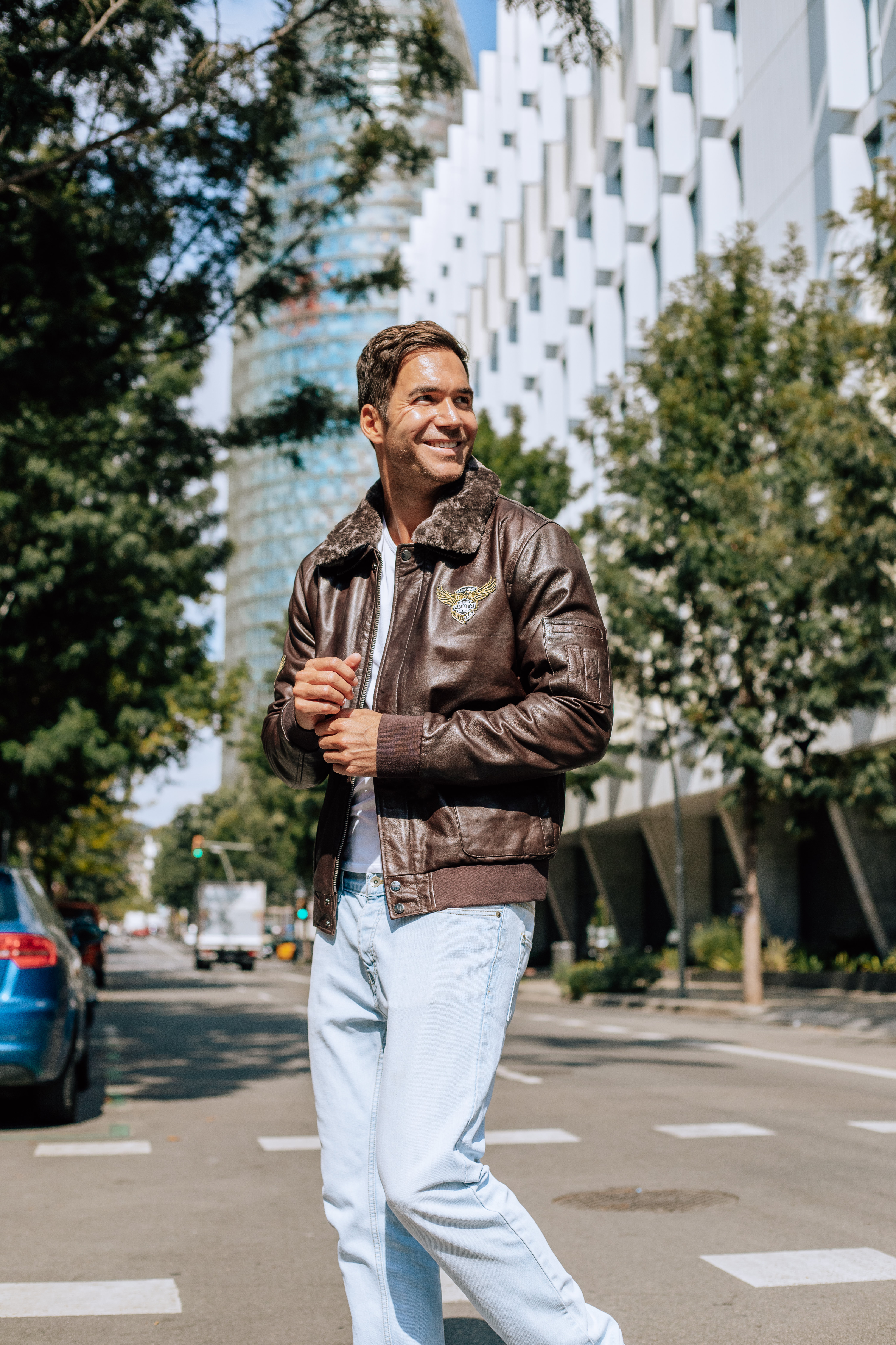 BOMBER FLIGHT MARRON