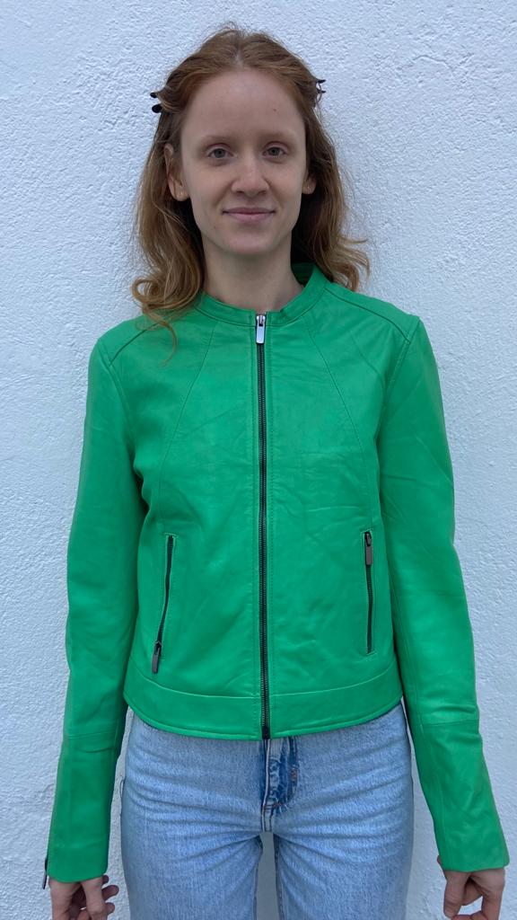 6554 - CAZADORA VERDE BASICA MUJER