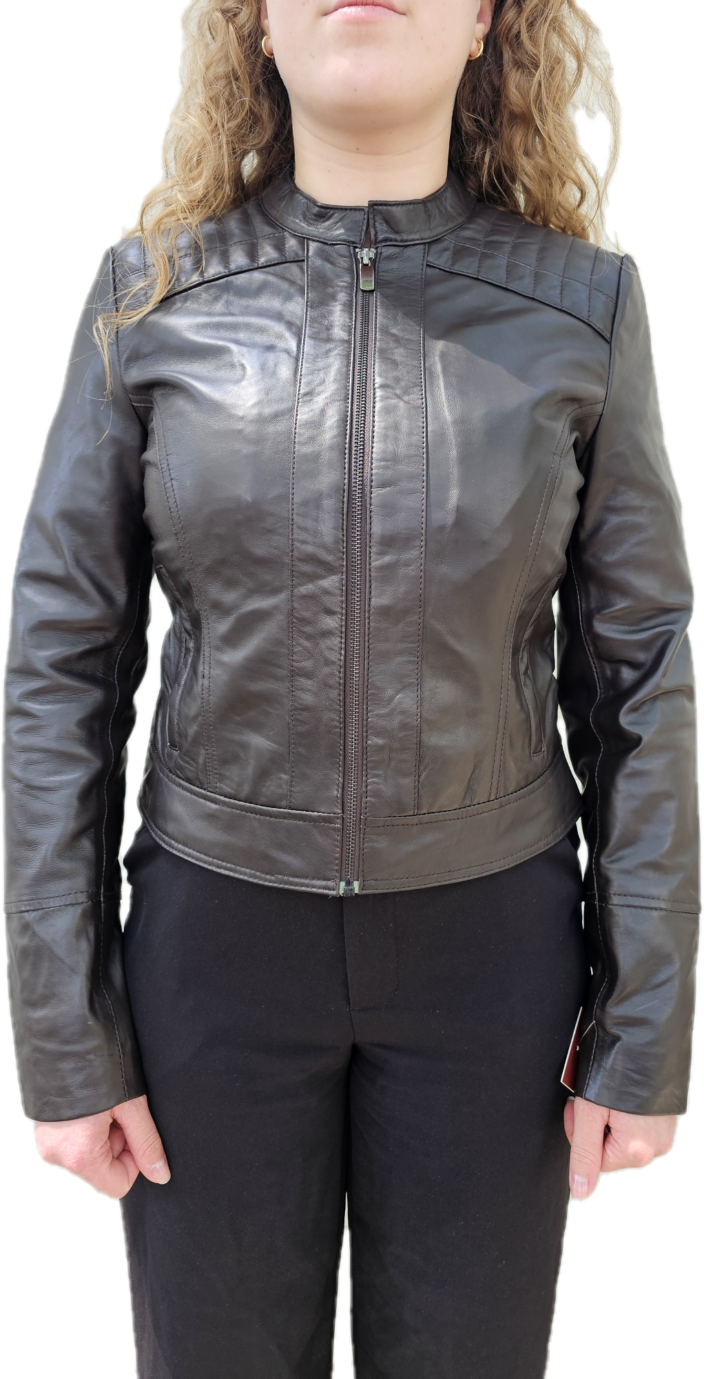 DAFNE - 6555 CAZADORA MARRON OSCURO
