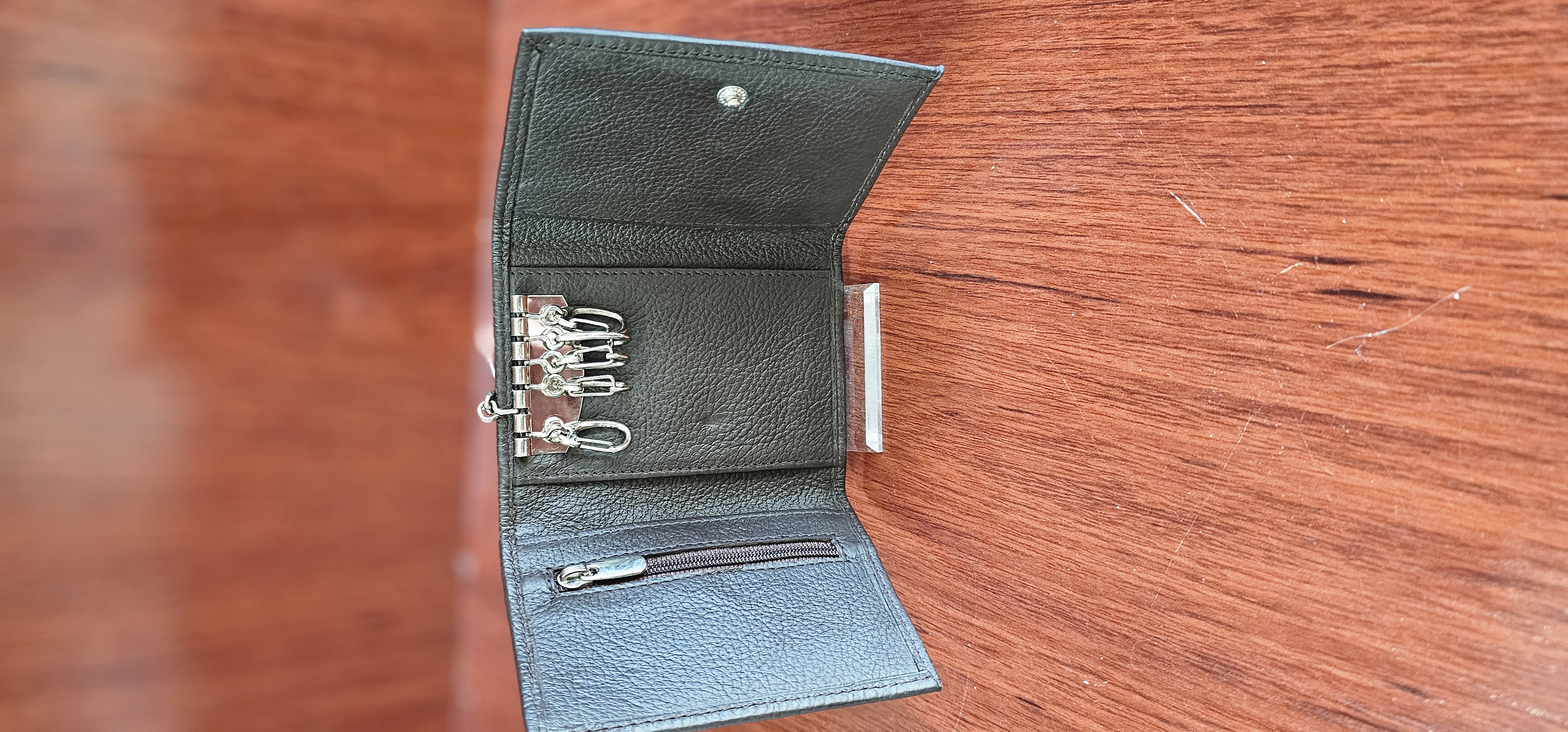 Cartera de llaves de cuero