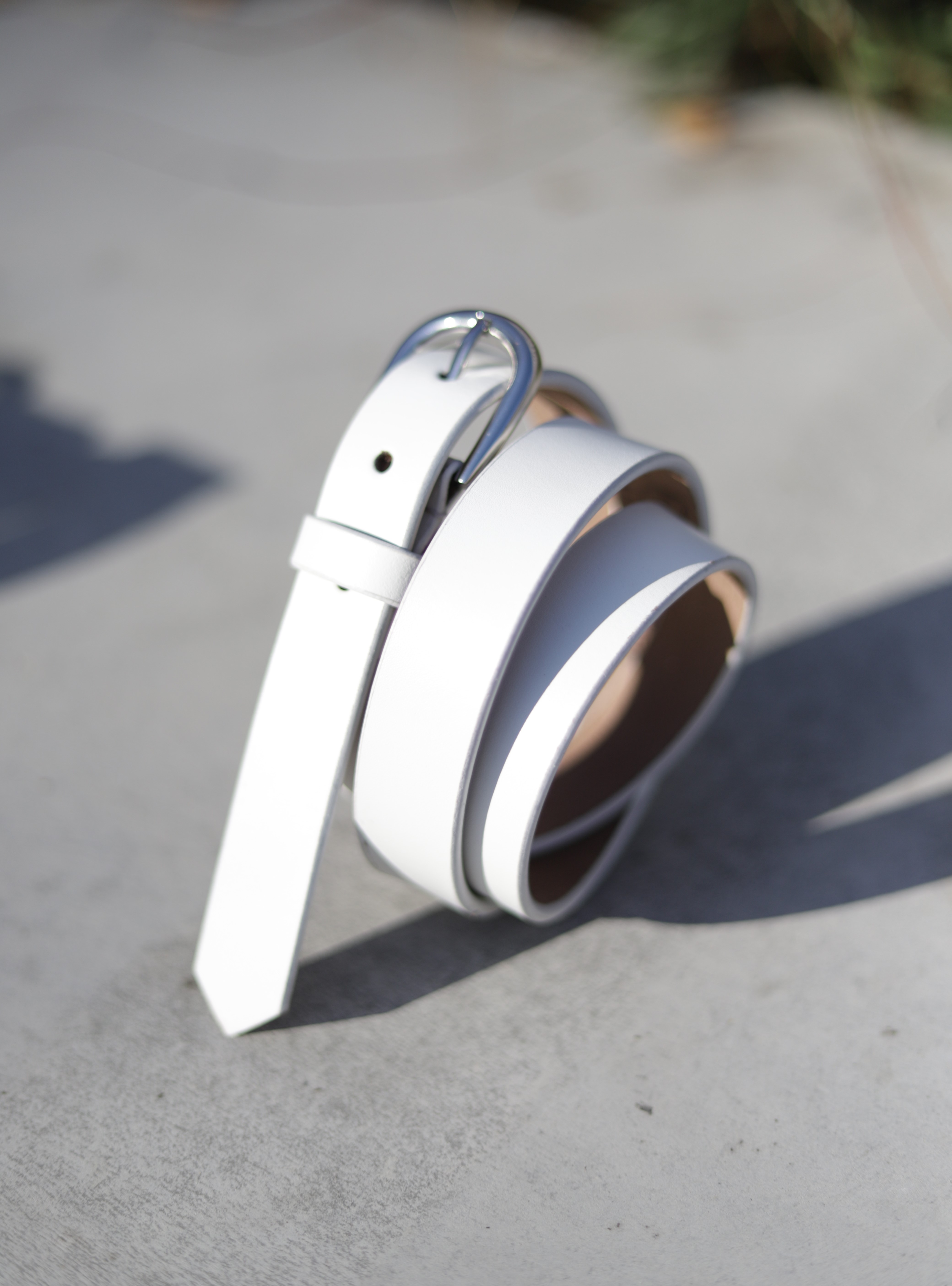 2206 CINTURON PIEL MUJER BLANCO