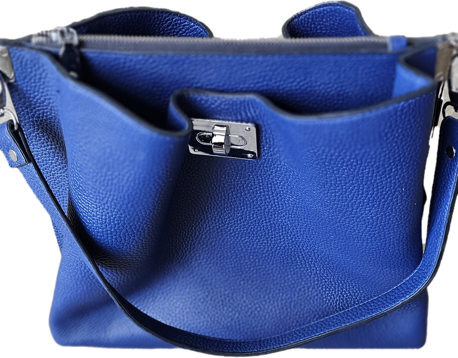BOLSO CHARLESTON CON AUTOMATICOS Y CREMALLERA CENTRAL 2409