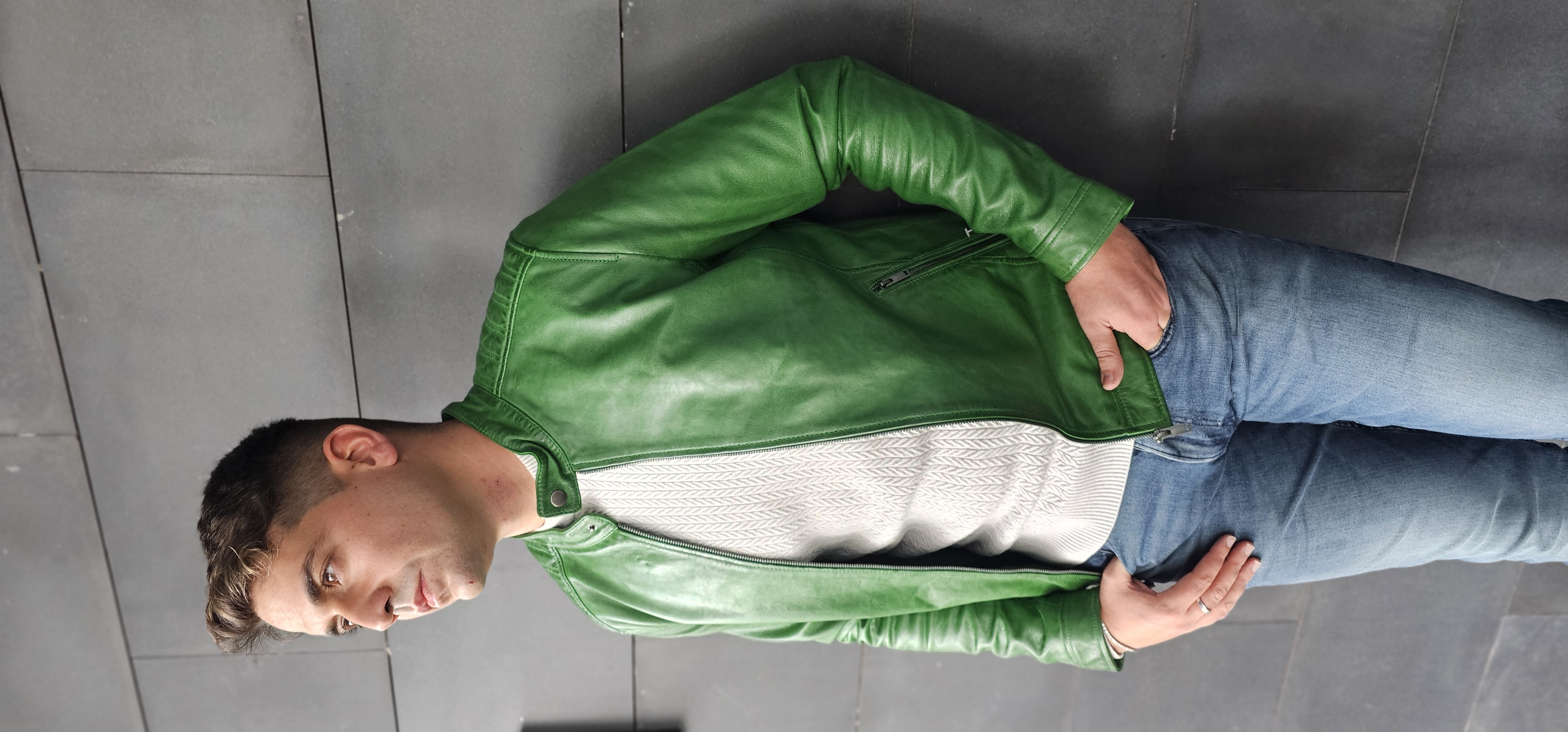 CAZADORA HOMBRE COLOR VERDE 