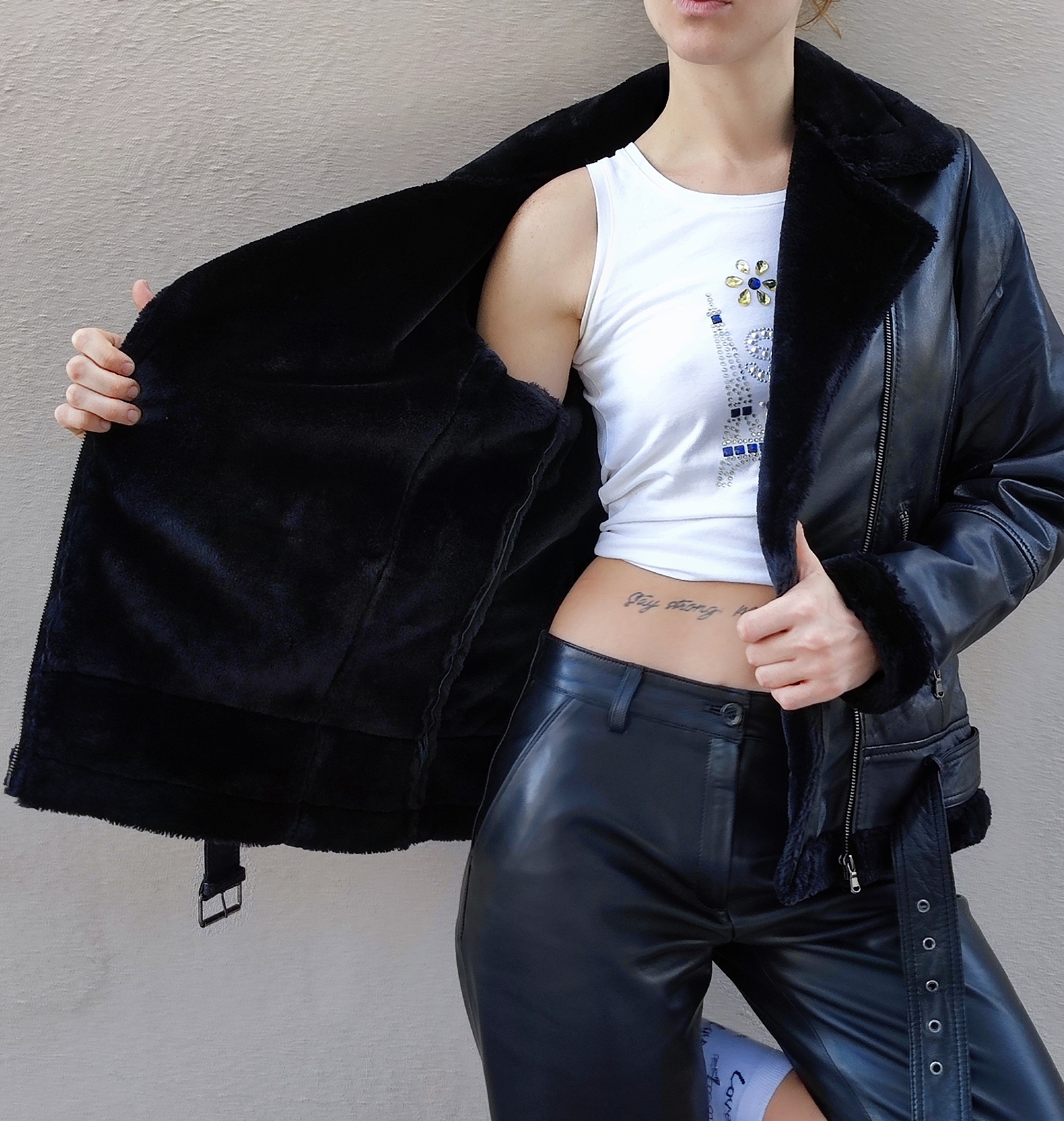 MARTA - CRUZADA MUJER PELO SINTETICO OVERSIZE