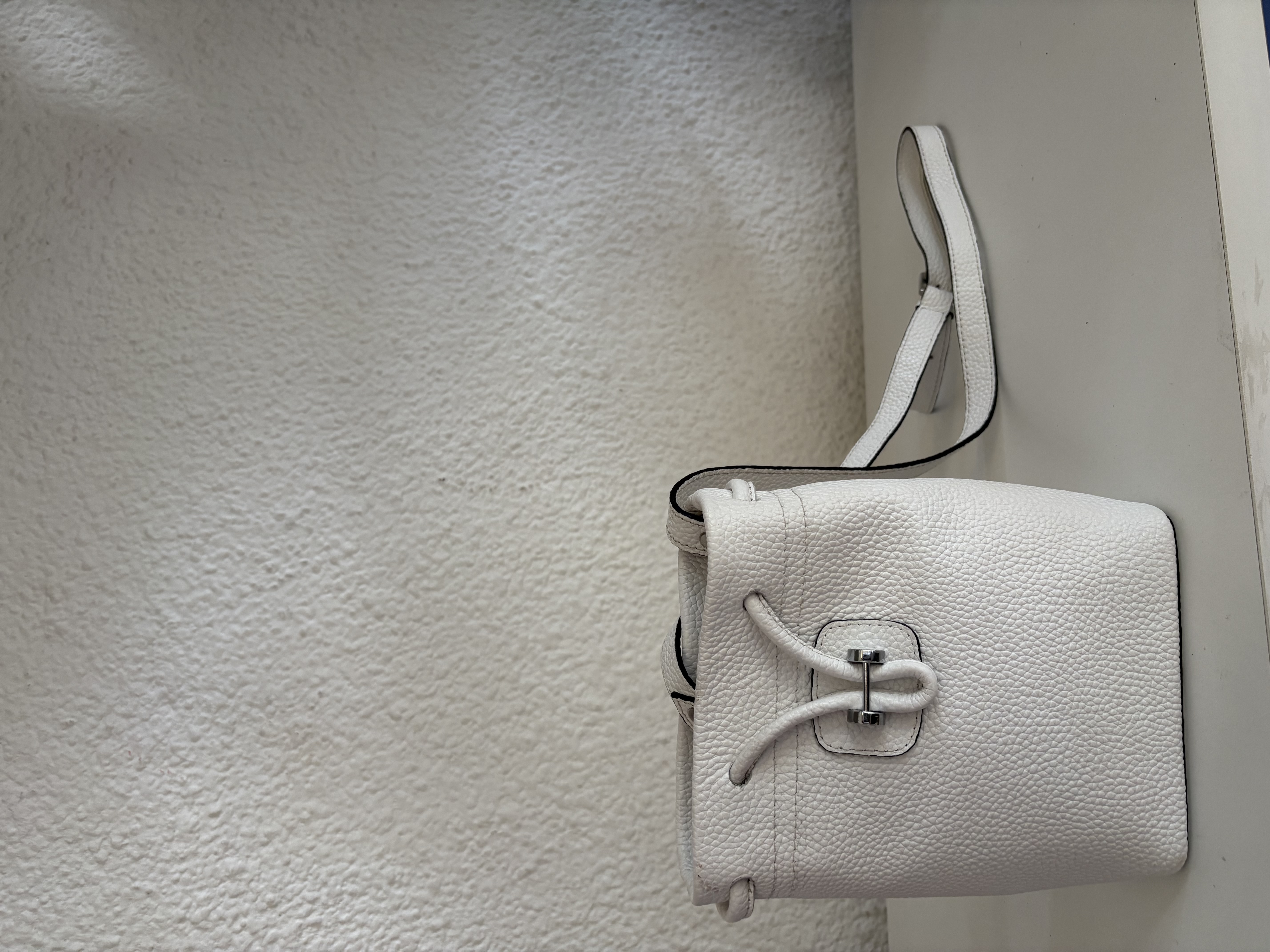 2411VB - Bolsa de cuero blanco