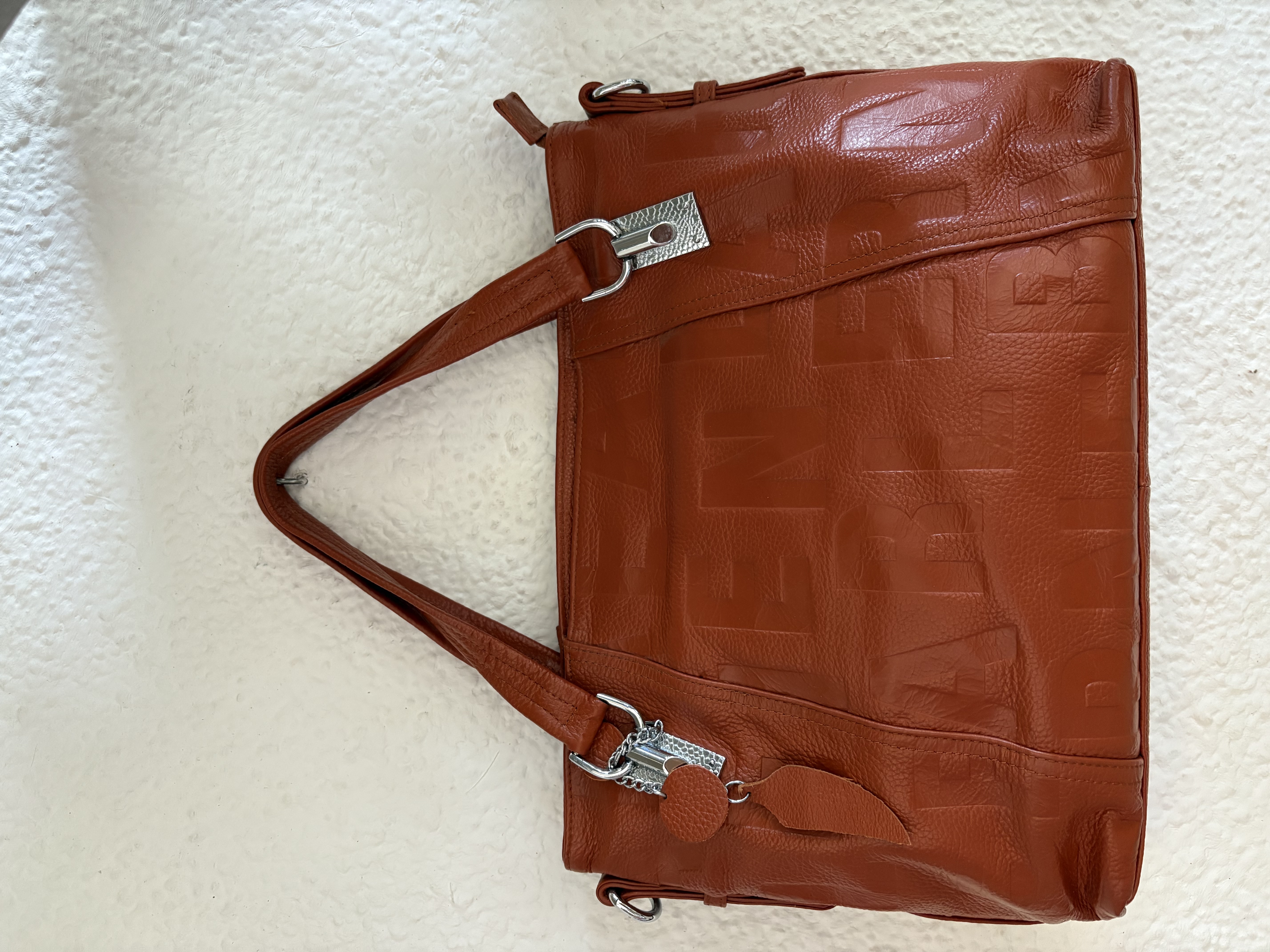 B1134 - Bolso de cuero marrón