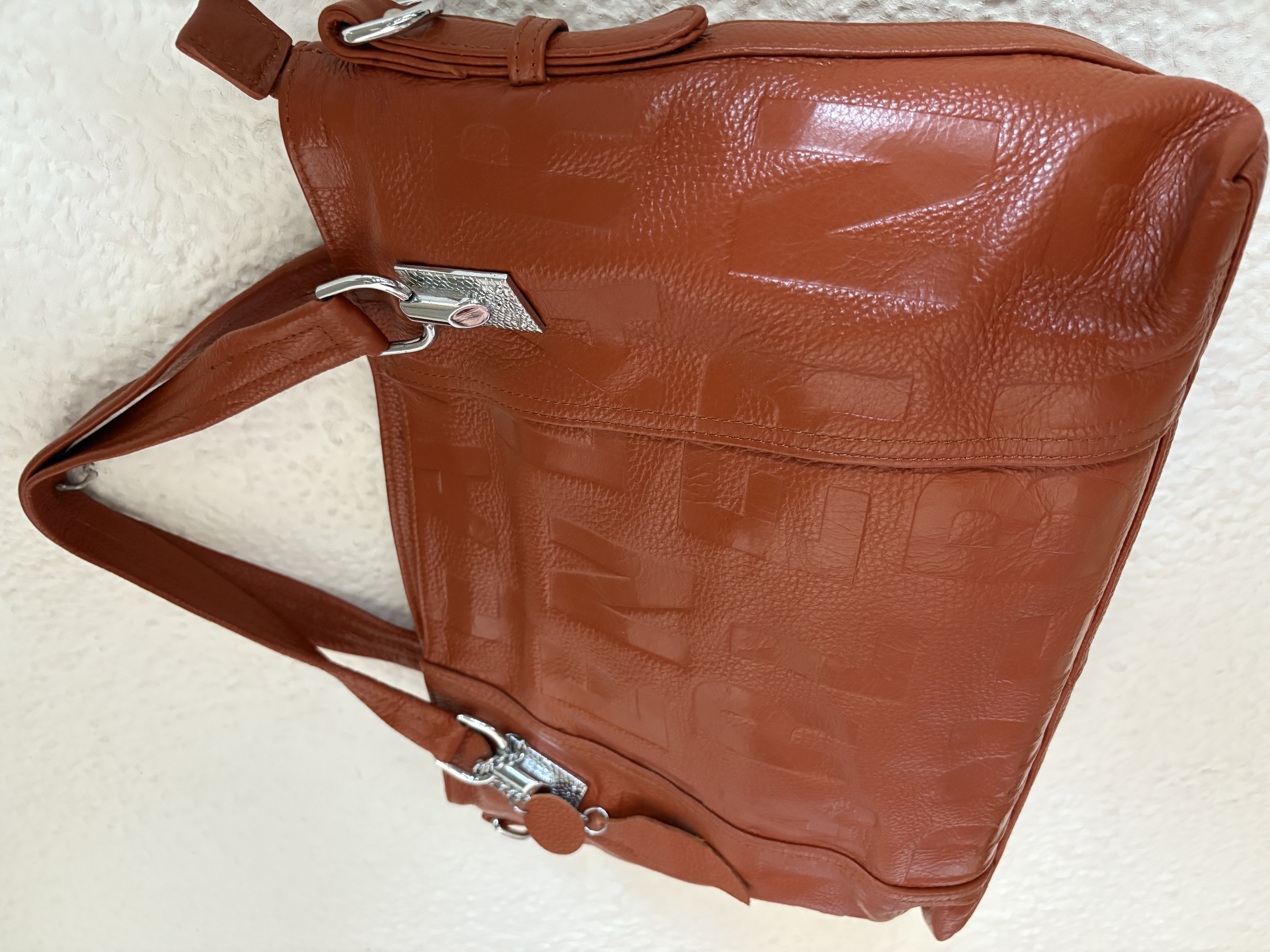 B1134 - Bolso de cuero marrón