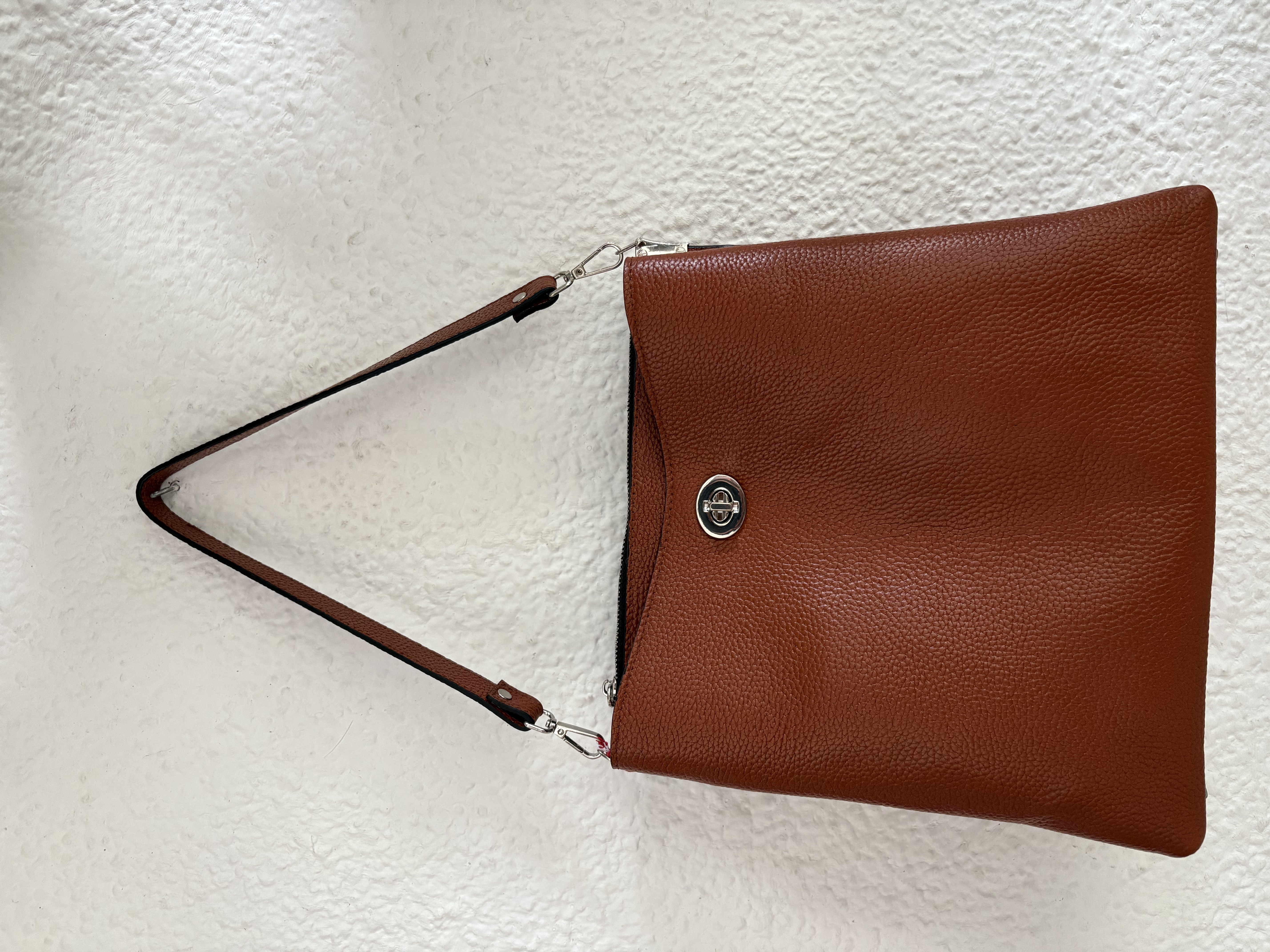 B2409VM - Bolso de cuero marrón
