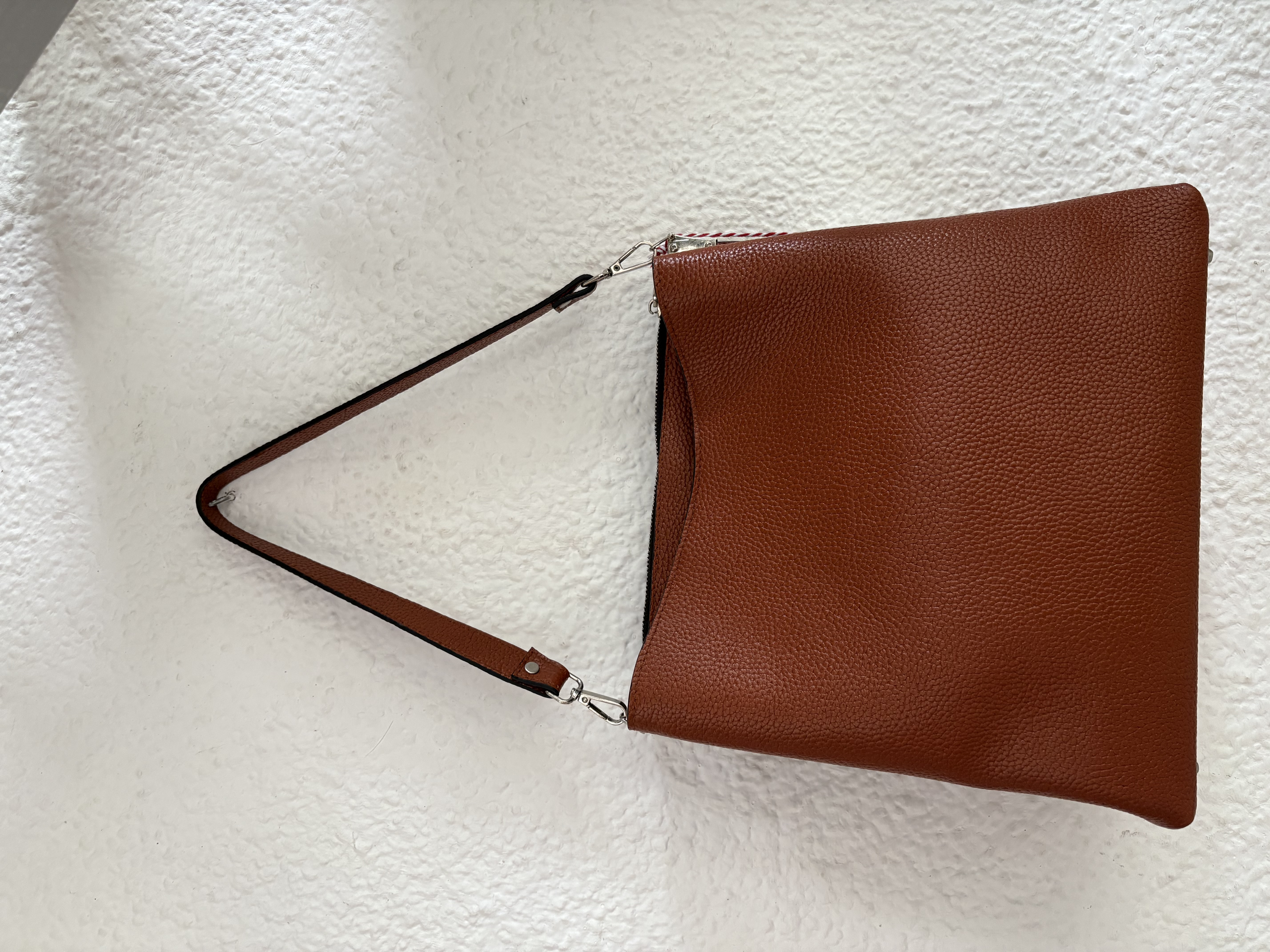B2409VM - Bolso de cuero marrón