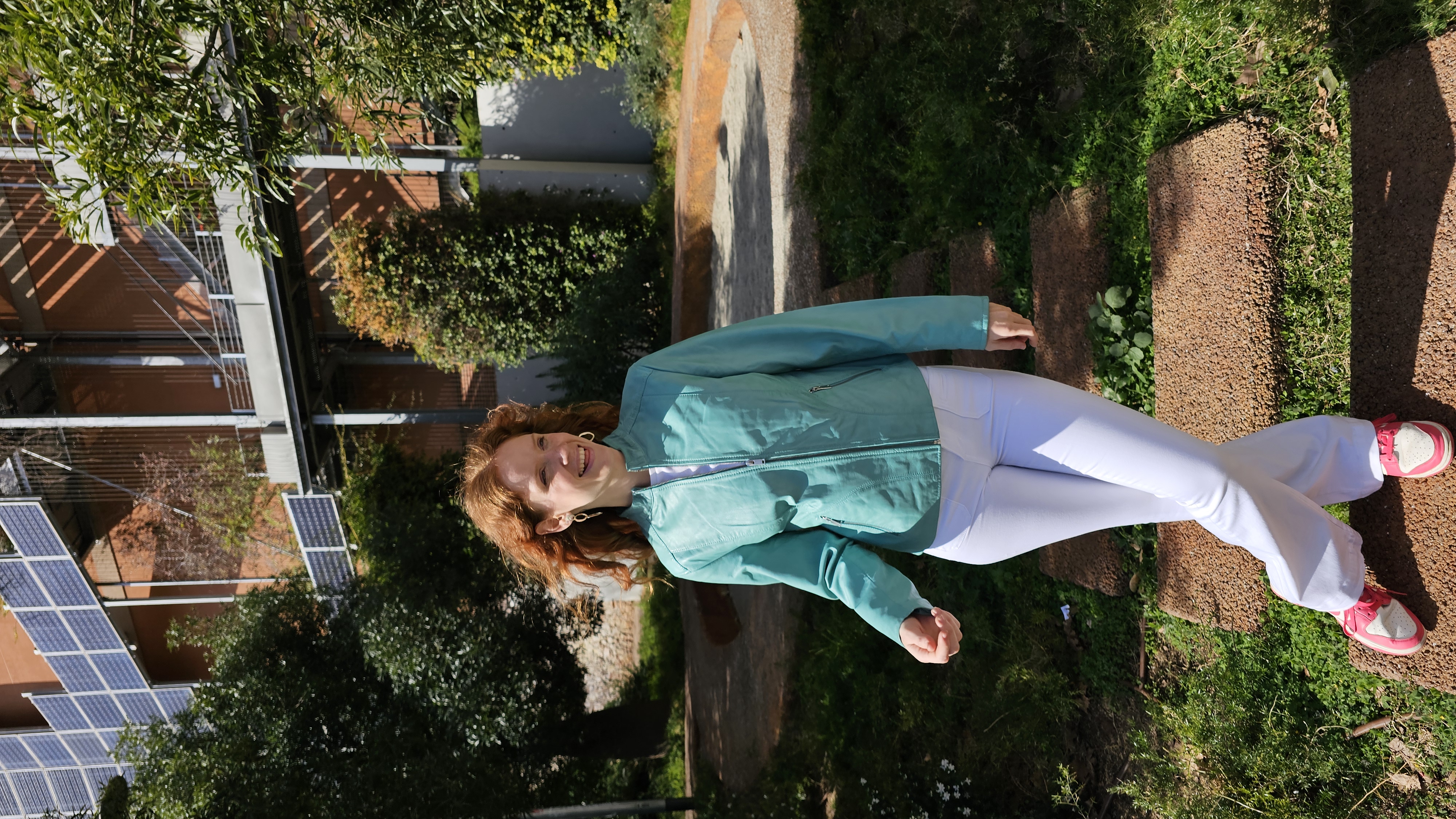 Chaqueta de cuero verde