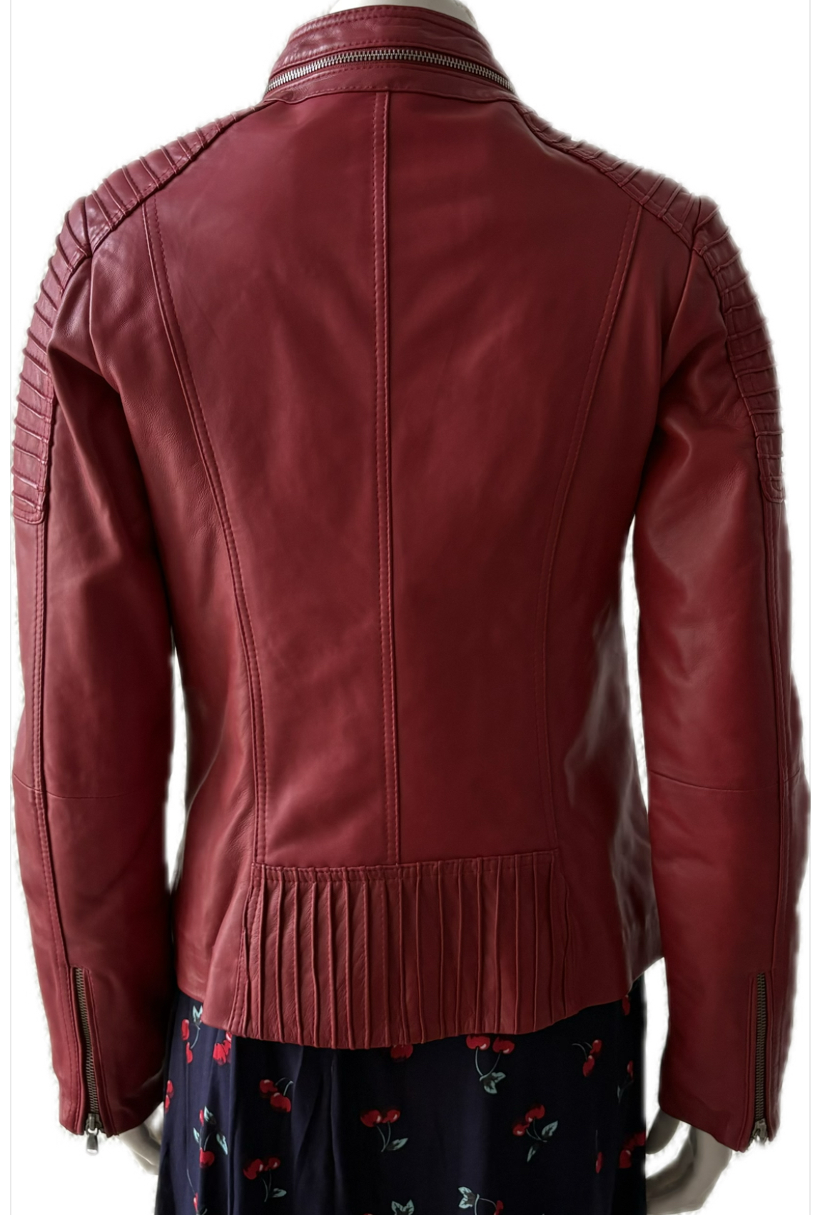 3378 - Chaqueta de cuero roja