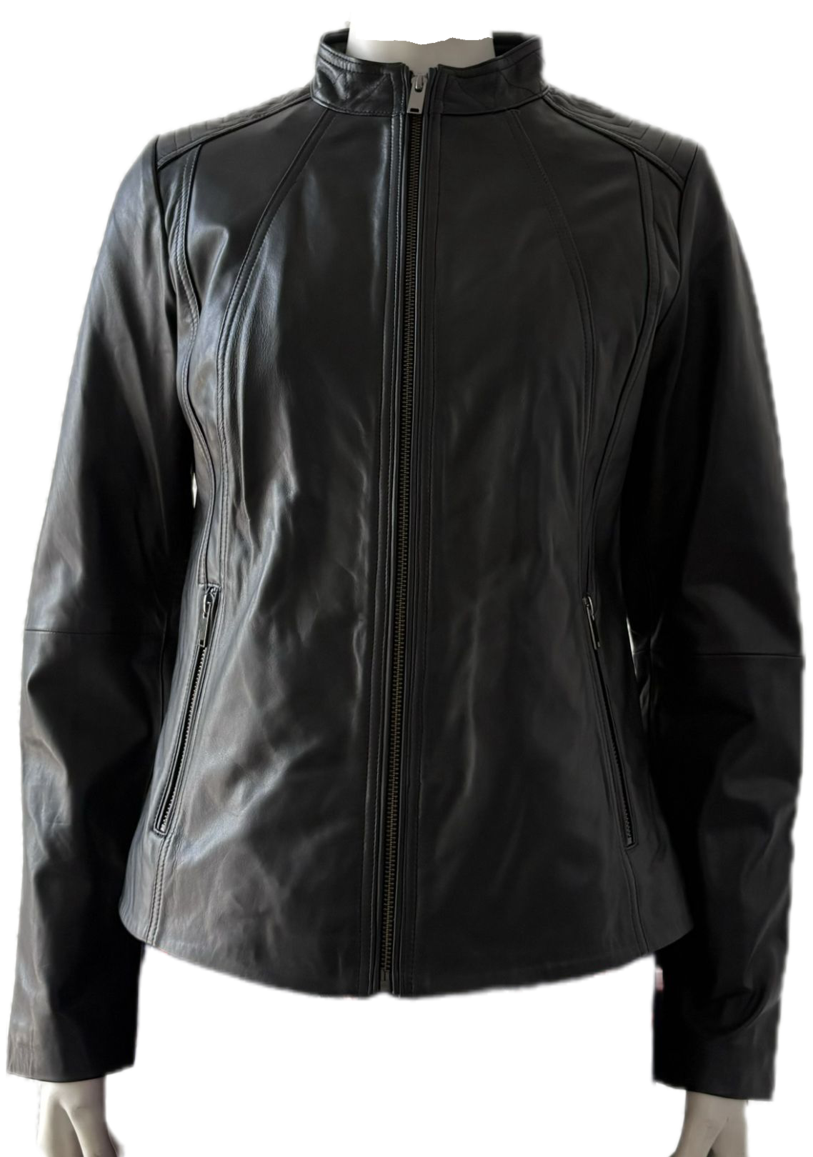 6556 - Chaqueta de cuero negra