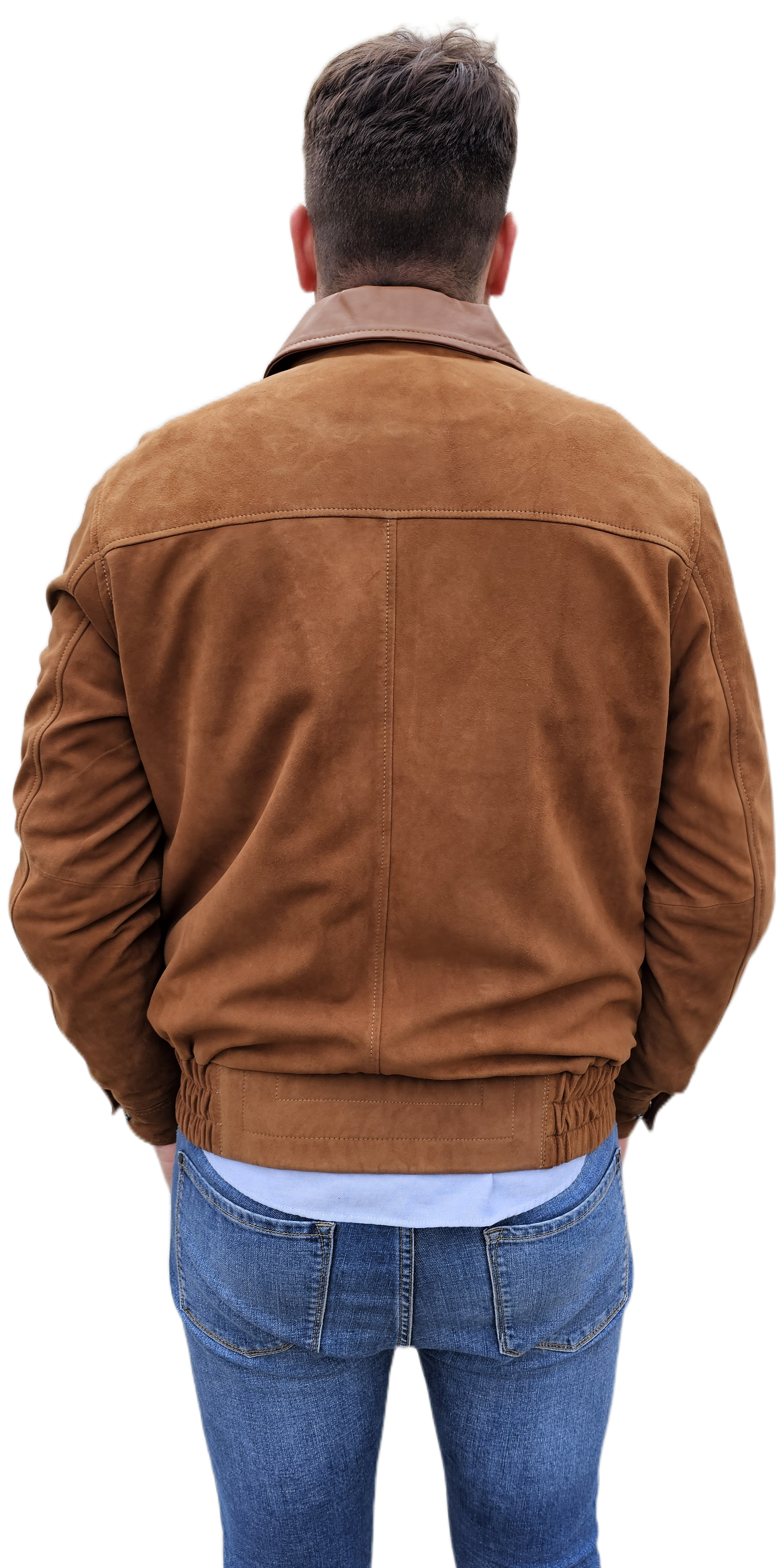 2208 - Chaqueta de camel ante 