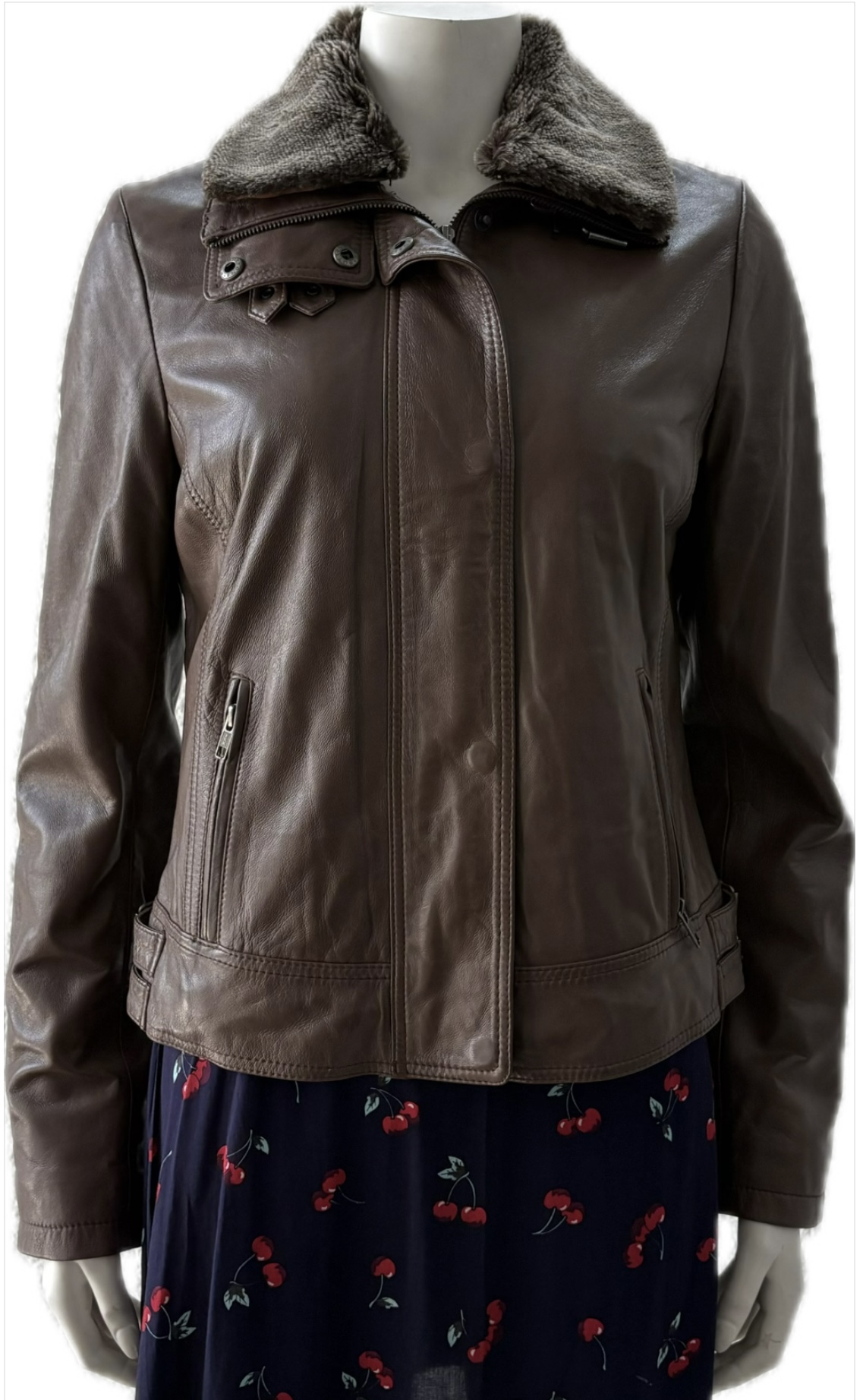 1927 - Chaqueta de cuero marrón