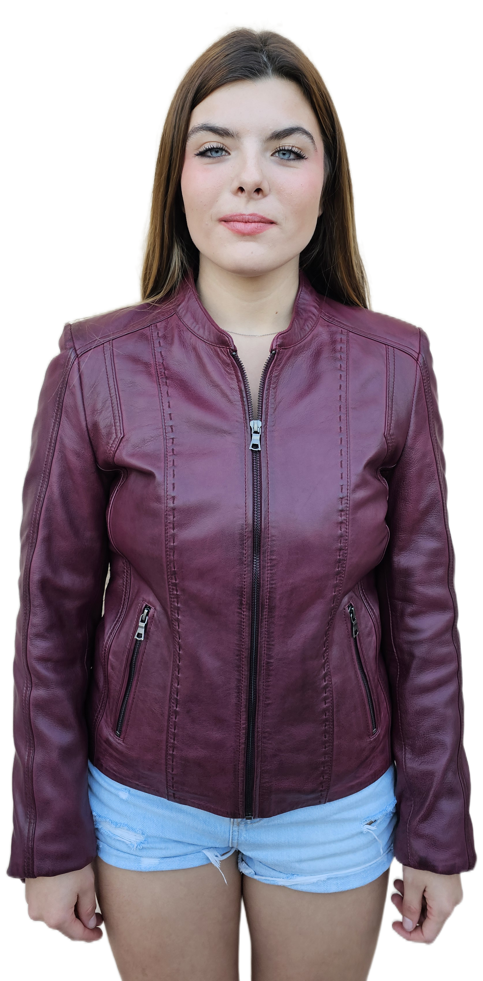 ZOE - Chaqueta de cuero