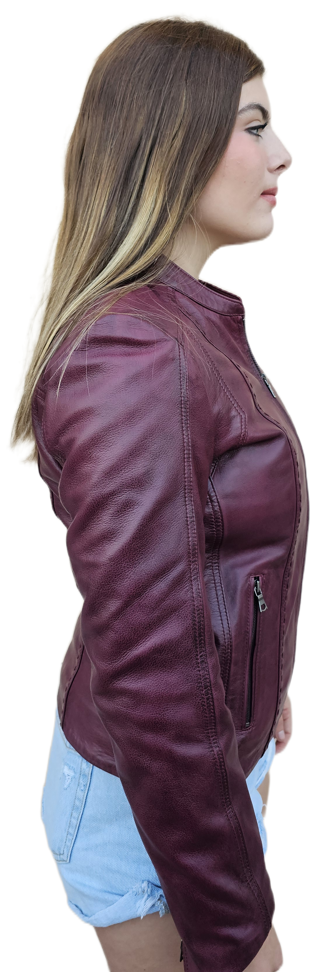 ZOE - Chaqueta de cuero