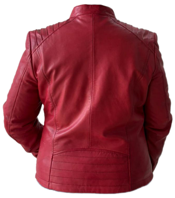 DAVIU - CAZADORA NAPA COLOR ROJA