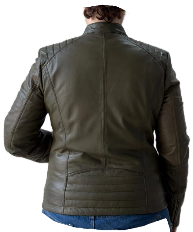 1802 - CHAQUETA NAPA VERDE