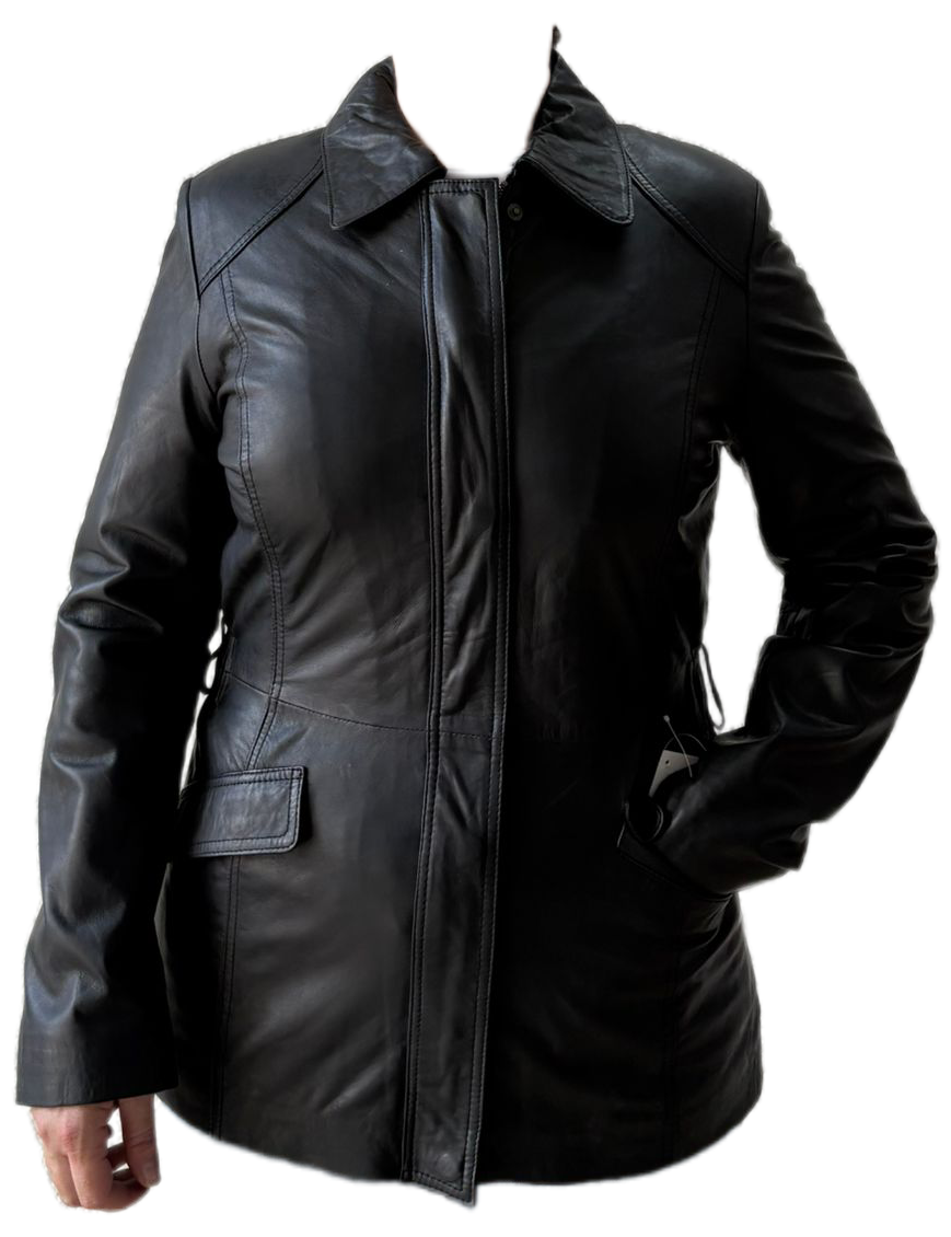 BIBIANA - CAZADORA MUJER NAPA NEGRO