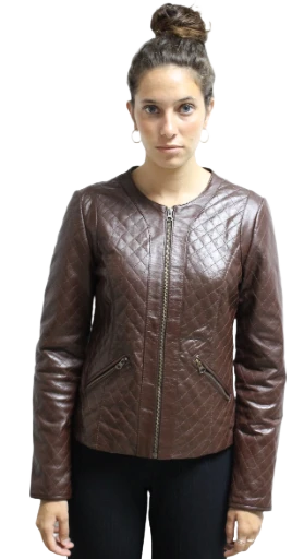 BALBI - CAZADORA MUJER NAPA COLOR MARRON
