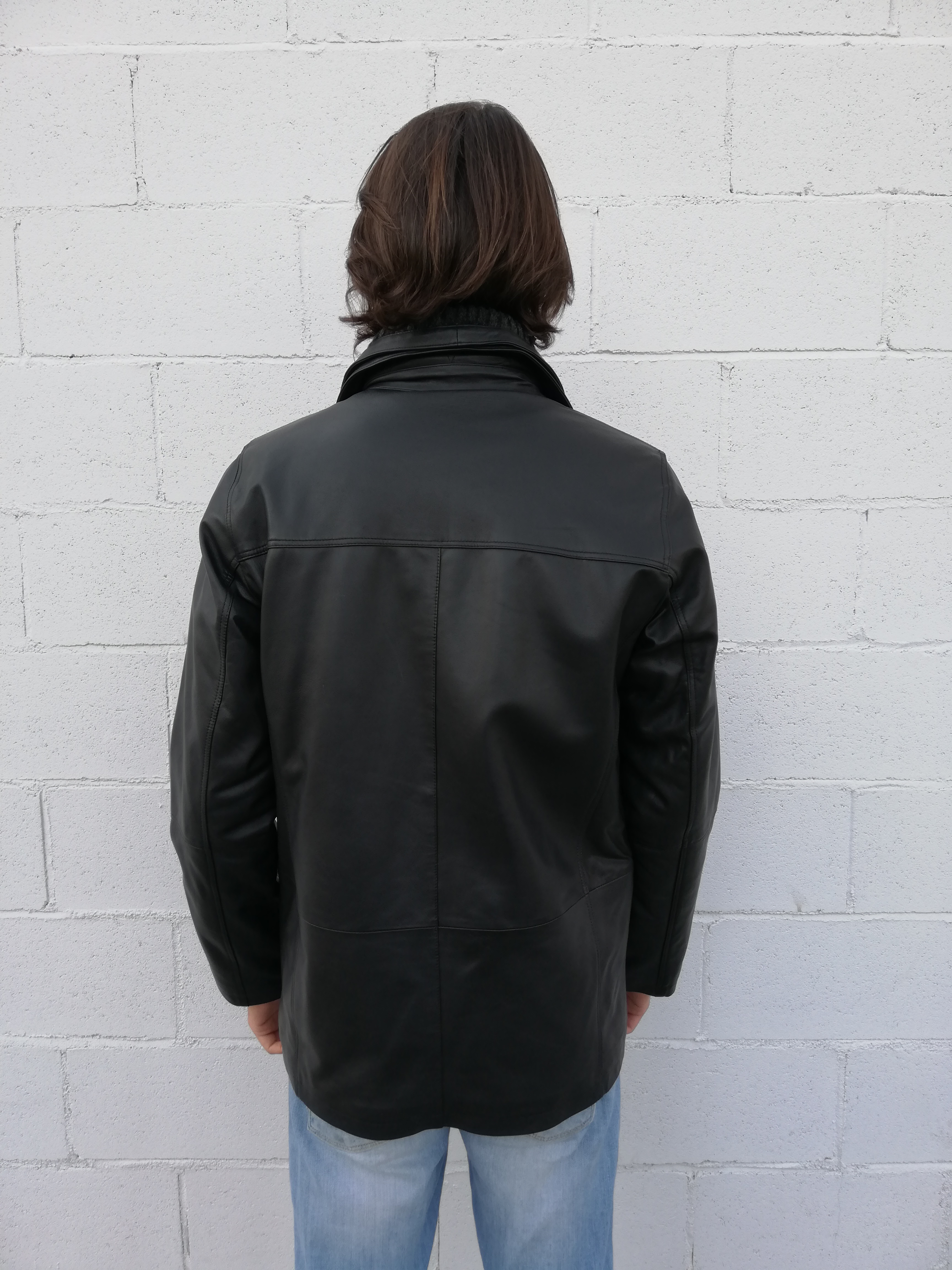 TAJO - CAZADORA HOMBRE NAPA NEGRO 5640