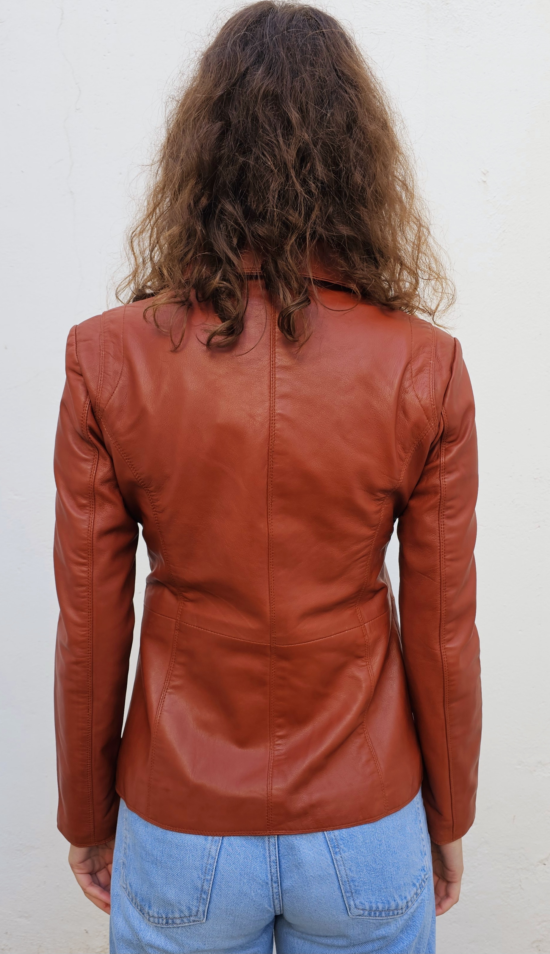 Roxan 31004 Chaqueta de cuero marrón