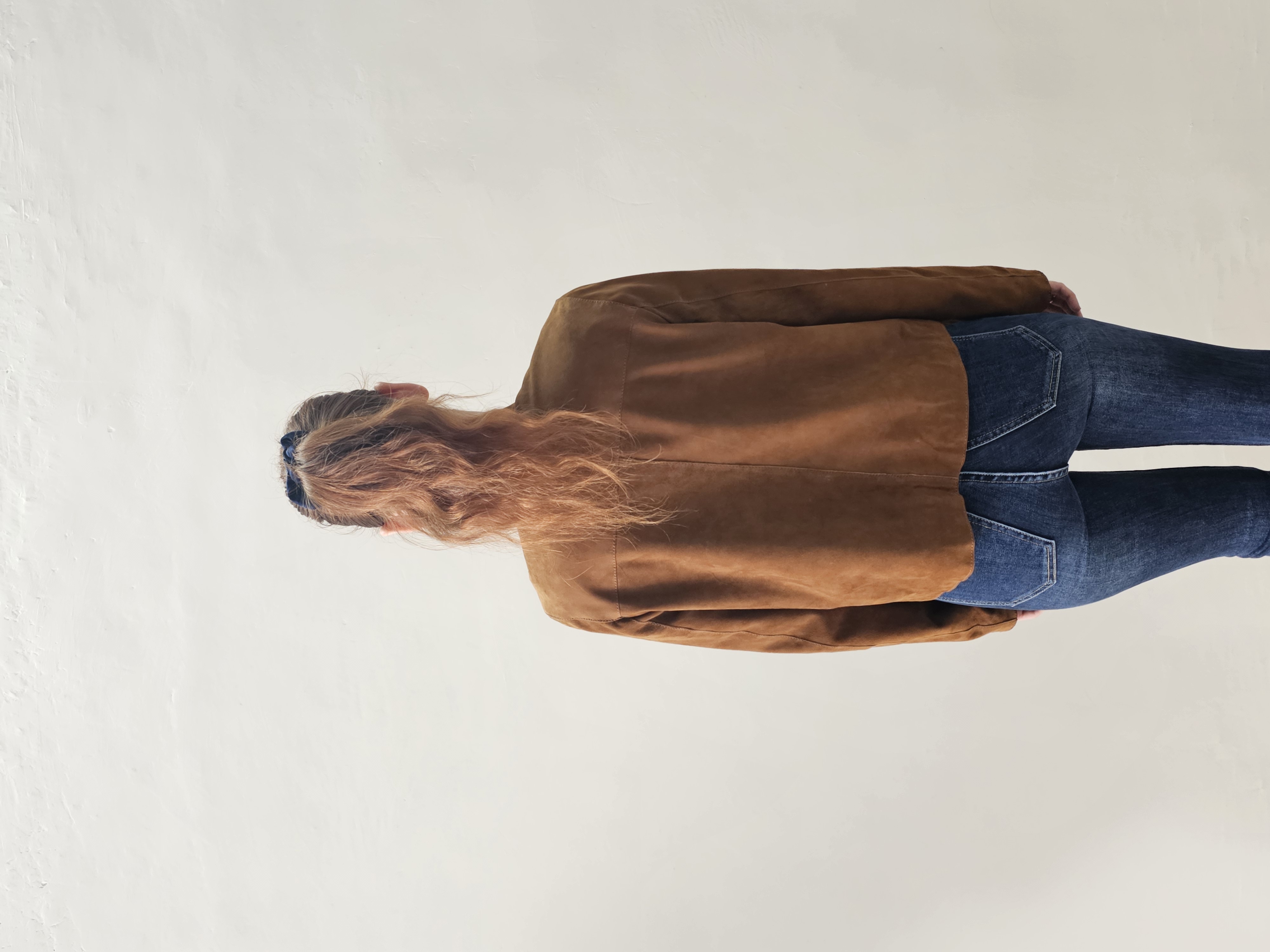 118-  Chaqueta de ante camel