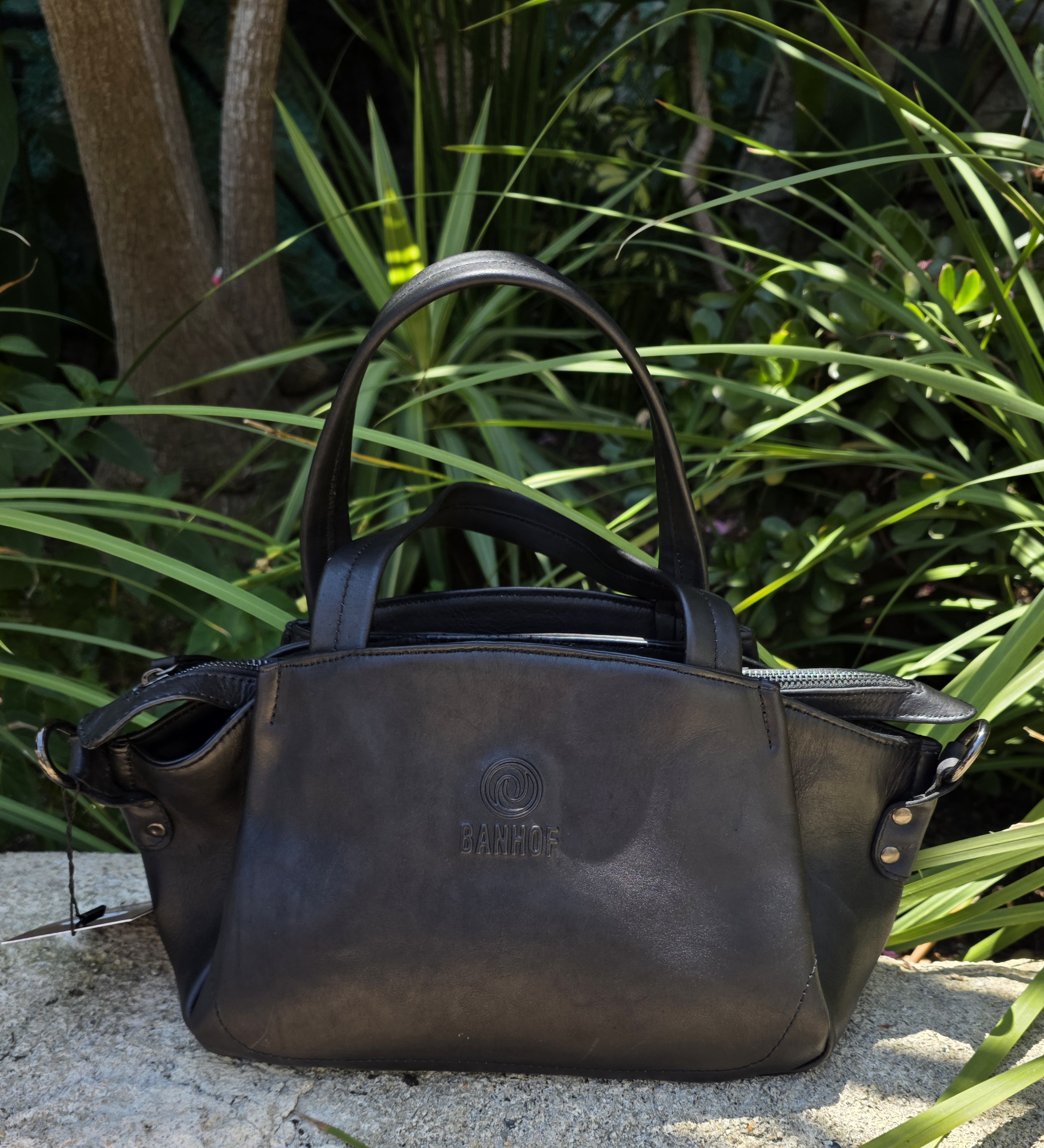 PLUMA VN - Bolso de cuero negro
