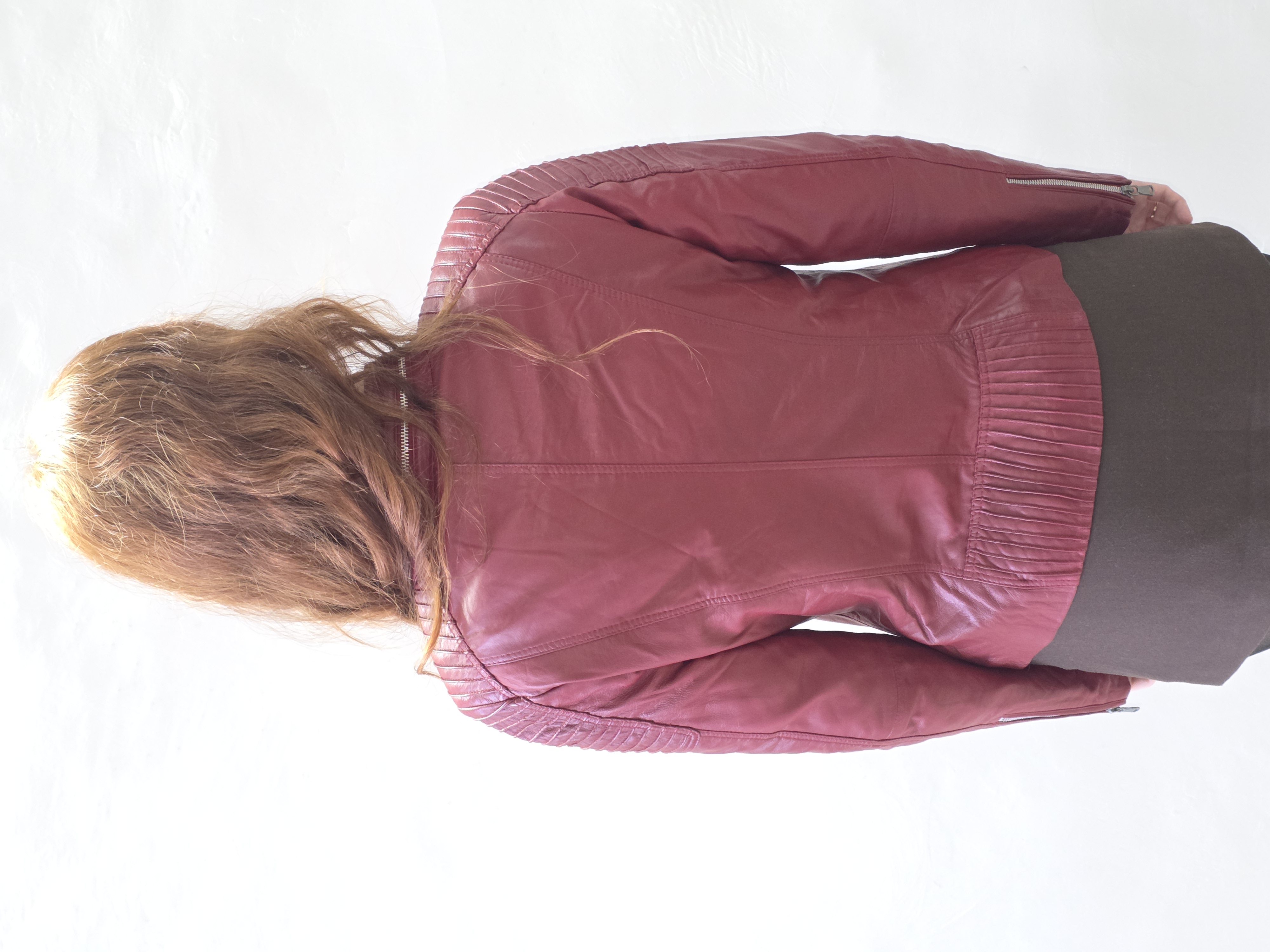 CADIER - CAZADORA MUJER NAPA ROJA