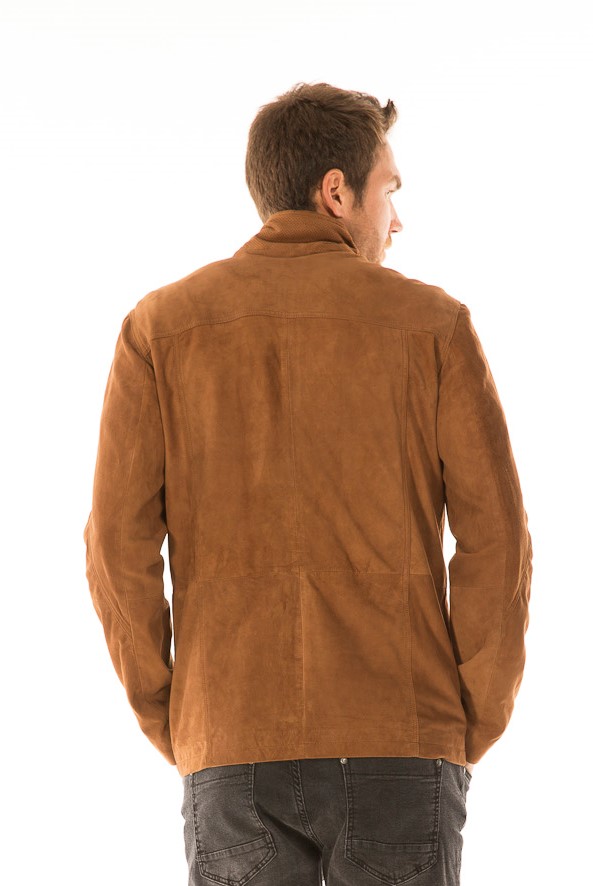 18036 - Chaqueta de ante marrón