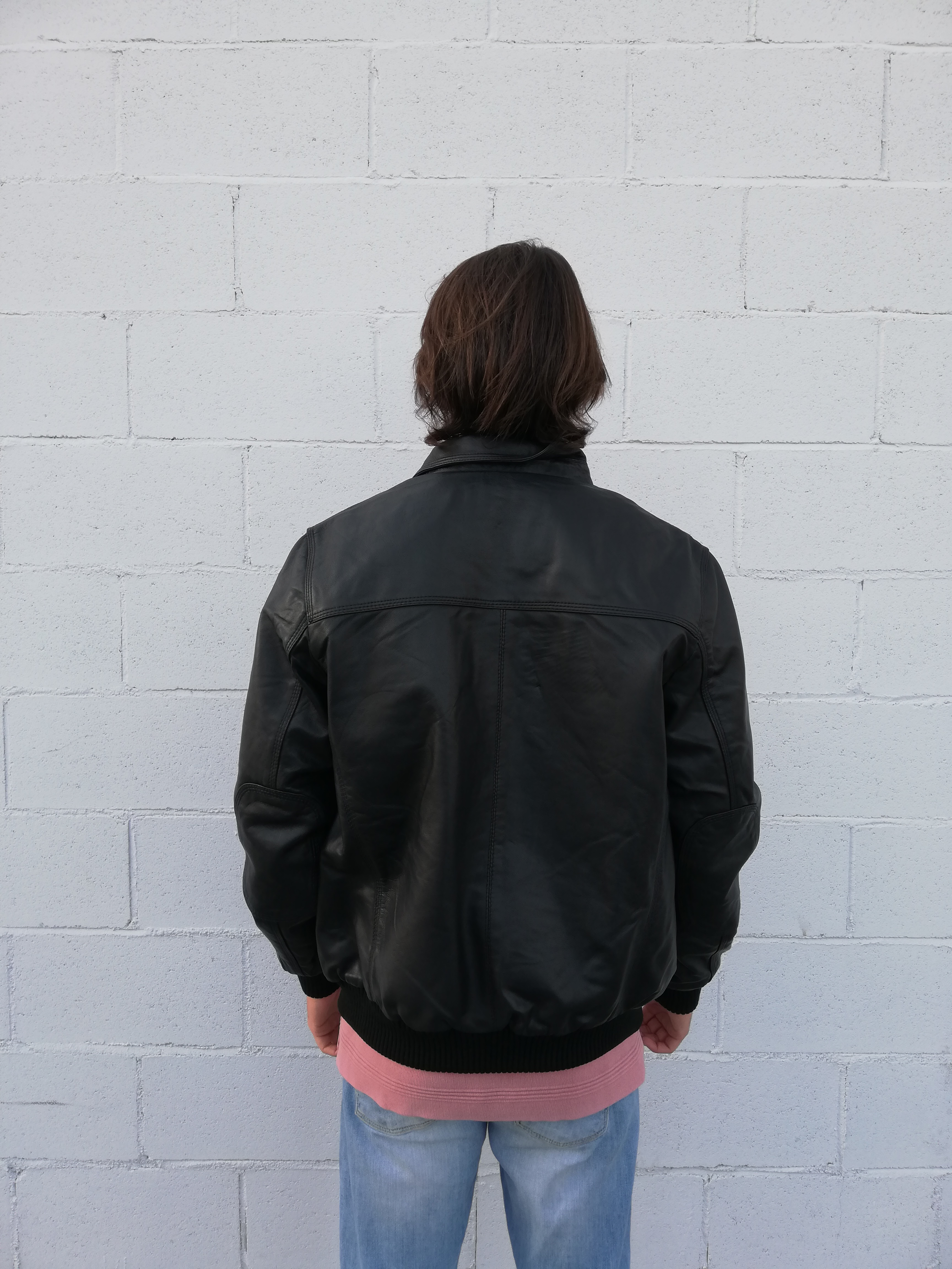 4044 - CAZADORA HOMBRE NAPA NEGRA