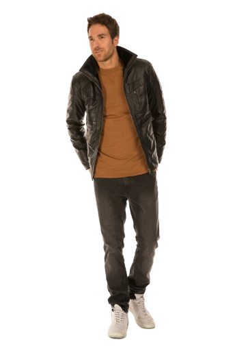 URAL - CAZADORA HOMBRE NAPA NEGRO