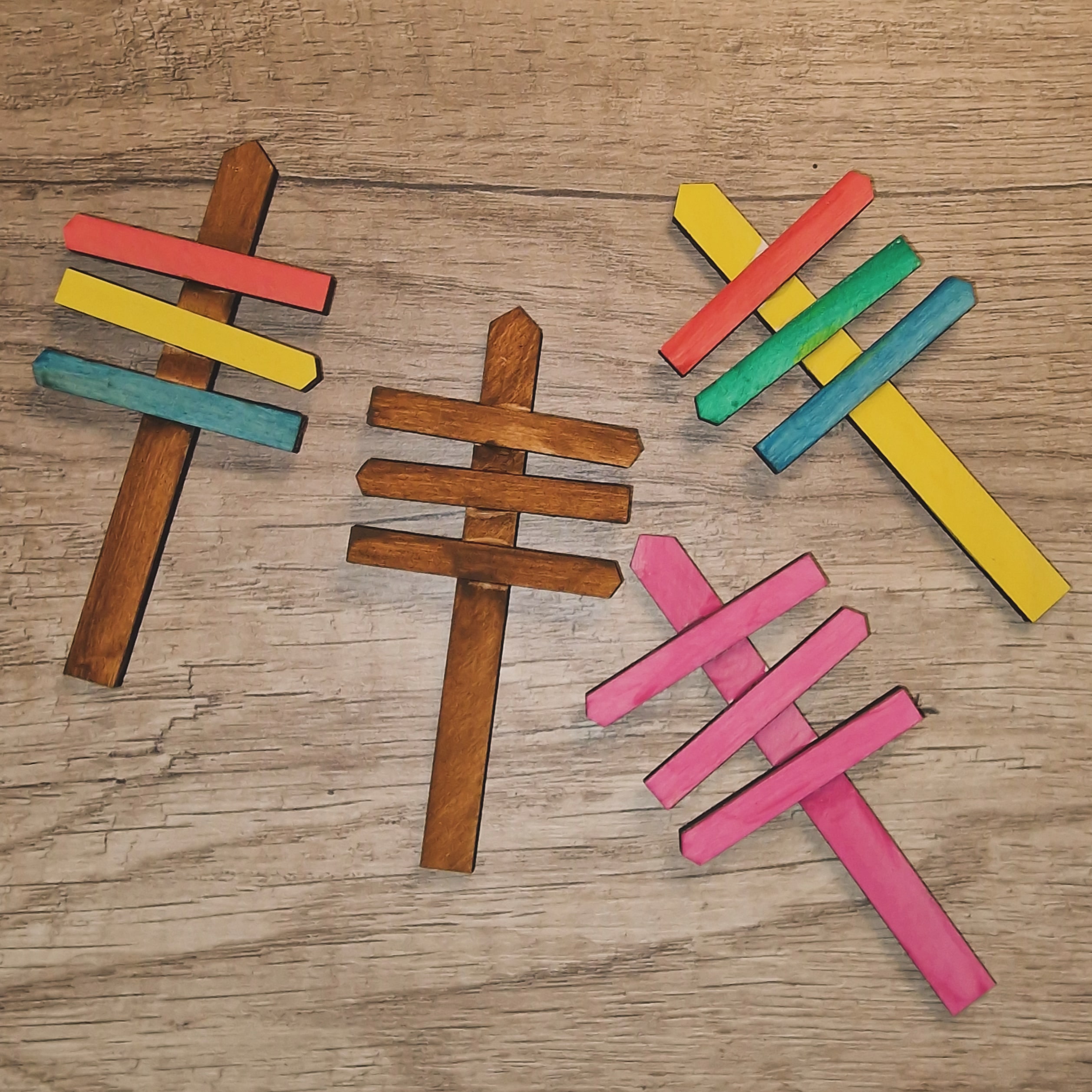 Set van 4 wegwijzers