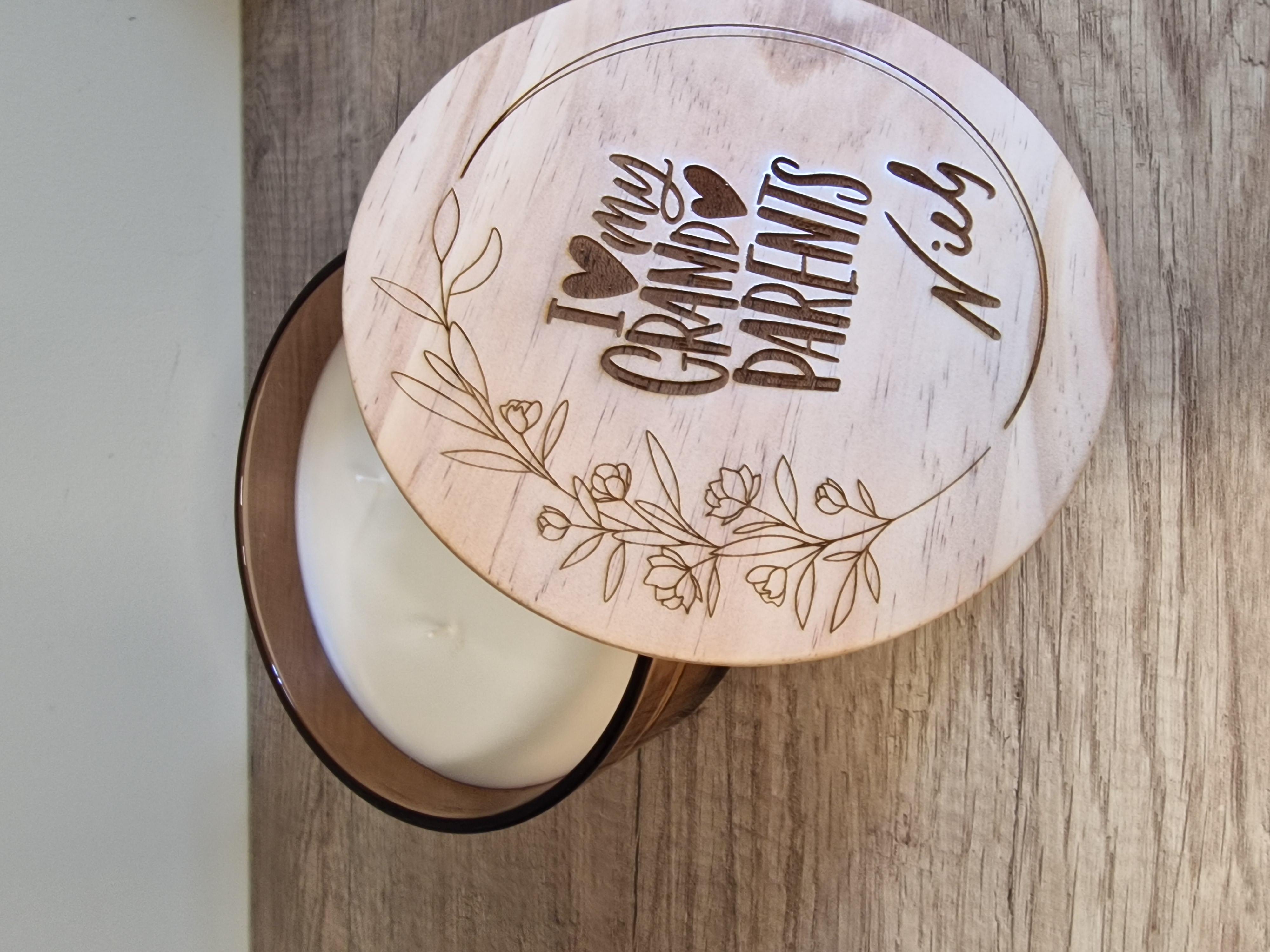 Kaars met persoonlijke boodschap